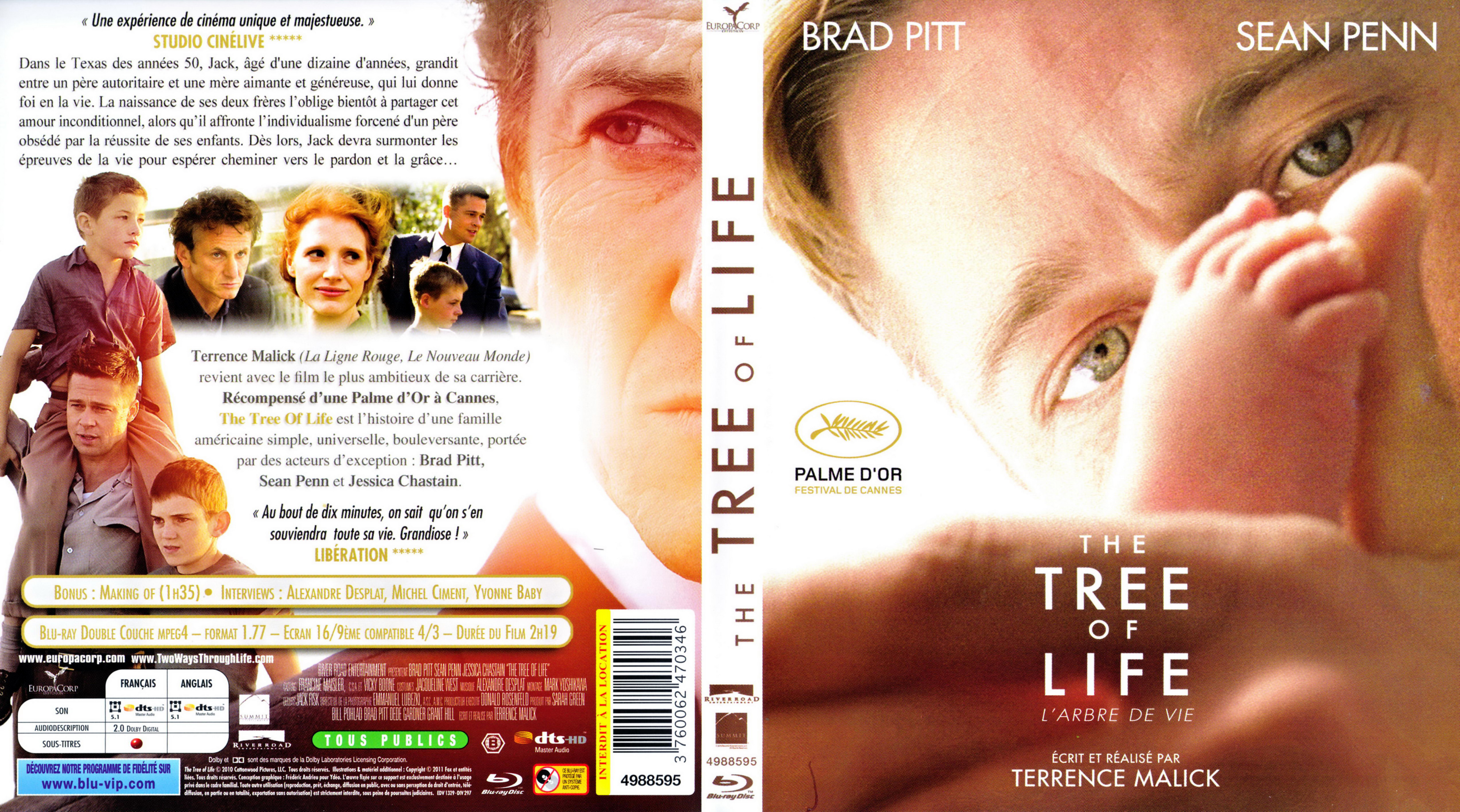 Jaquette DVD The tree of life (BLU-RAY)