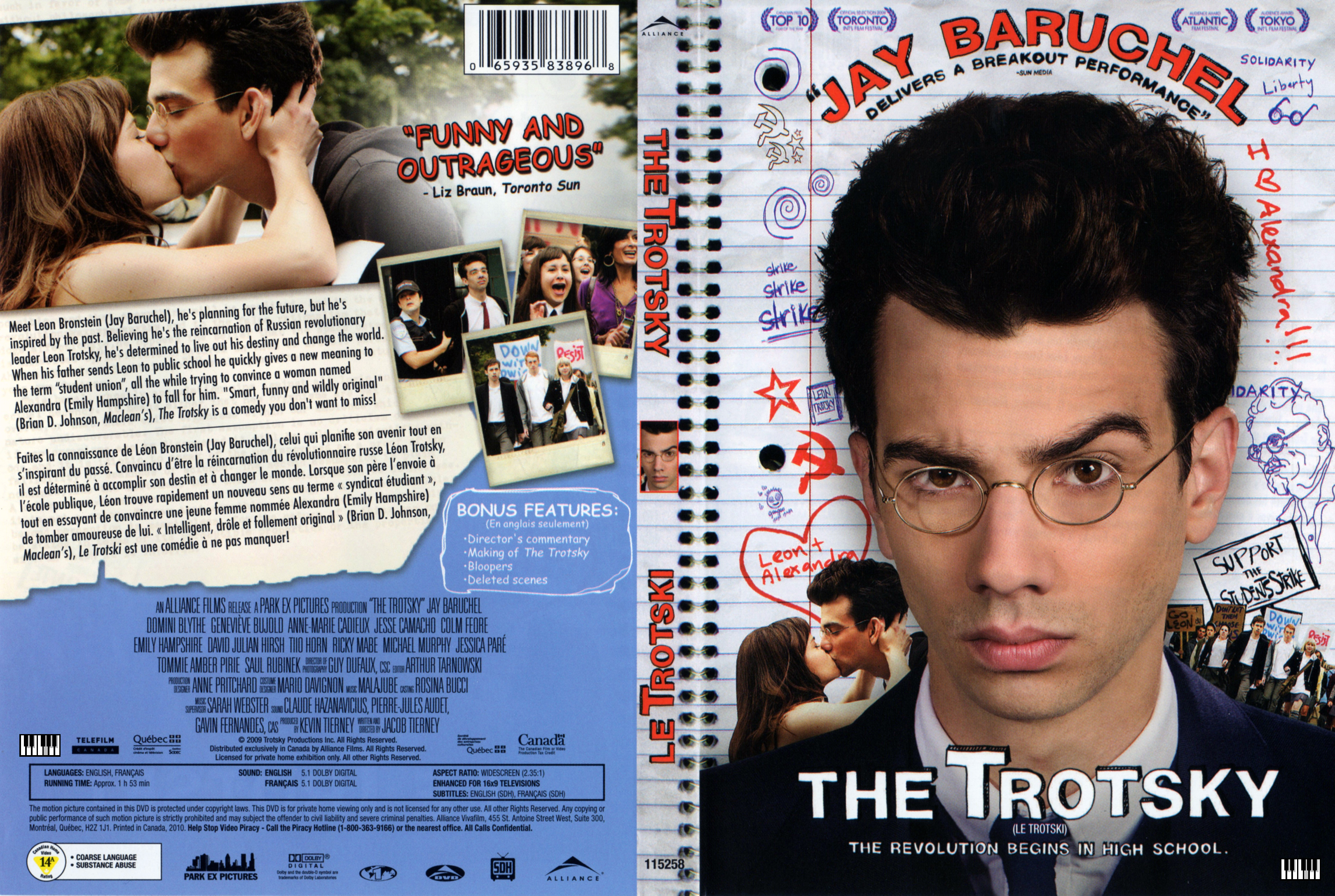 Jaquette DVD The trotski - Le trotski (Canadienne)