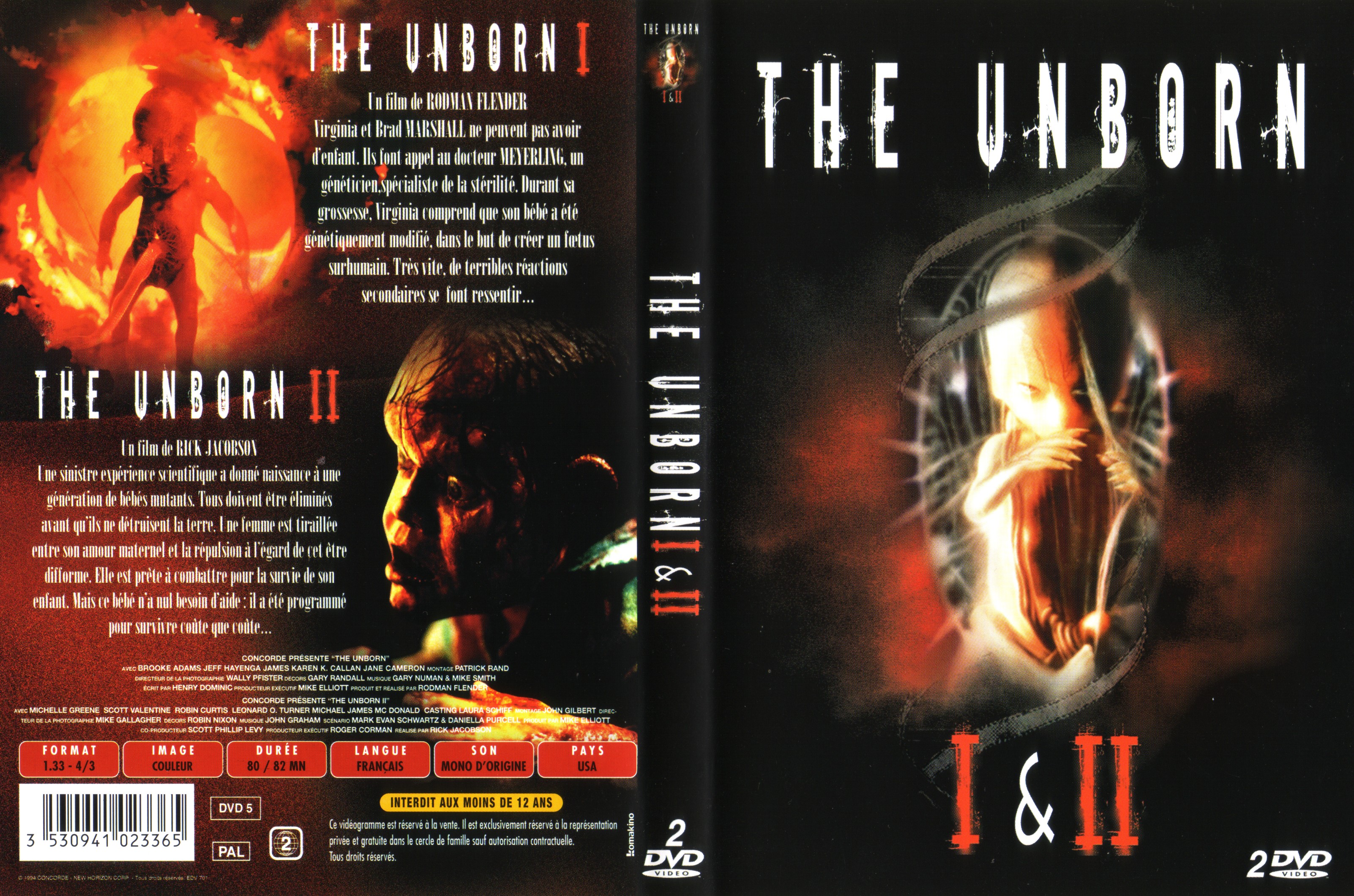 Jaquette DVD The unborn 1 et 2
