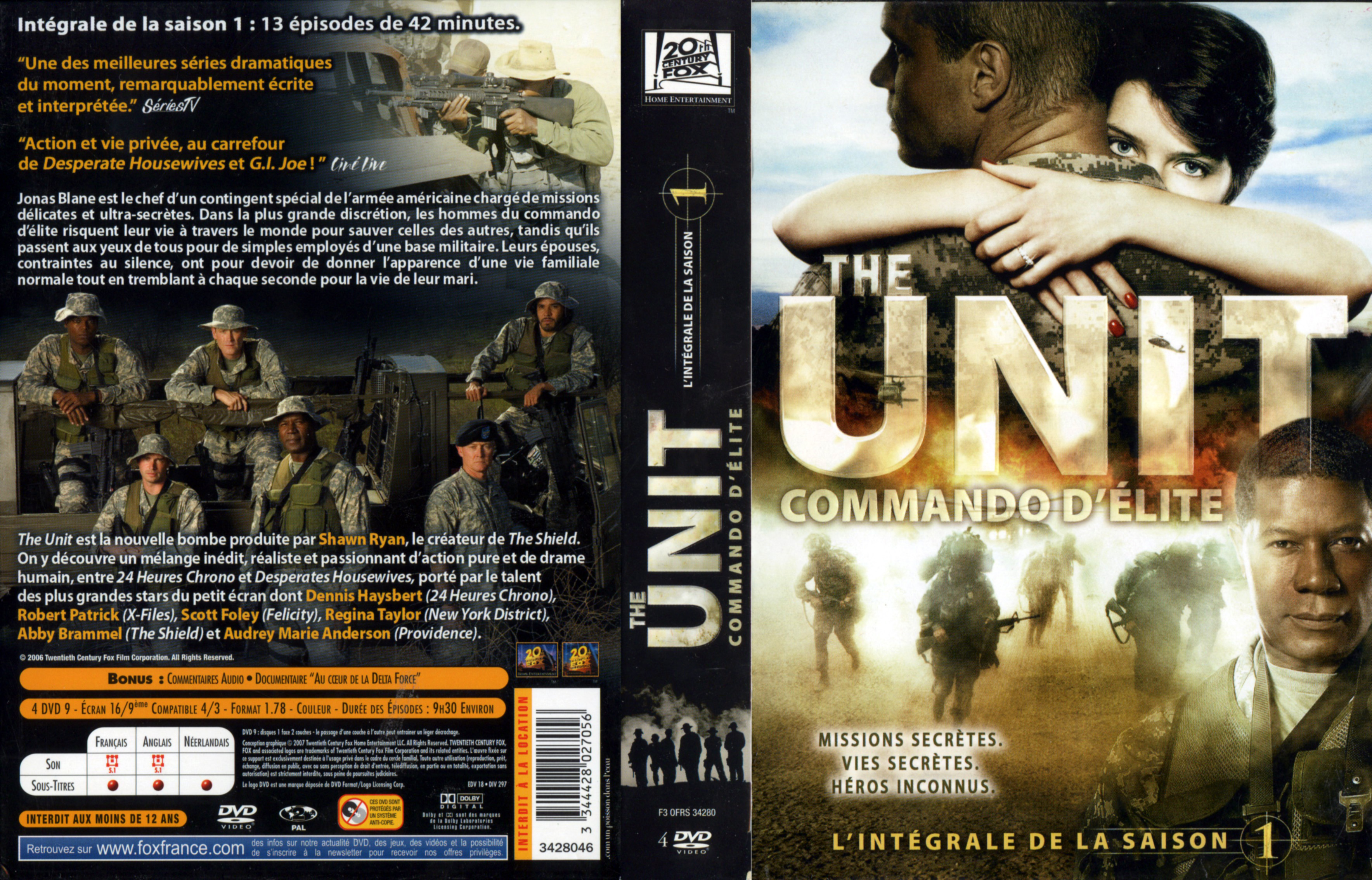 Jaquette DVD The unit Saison 1 COFFRET