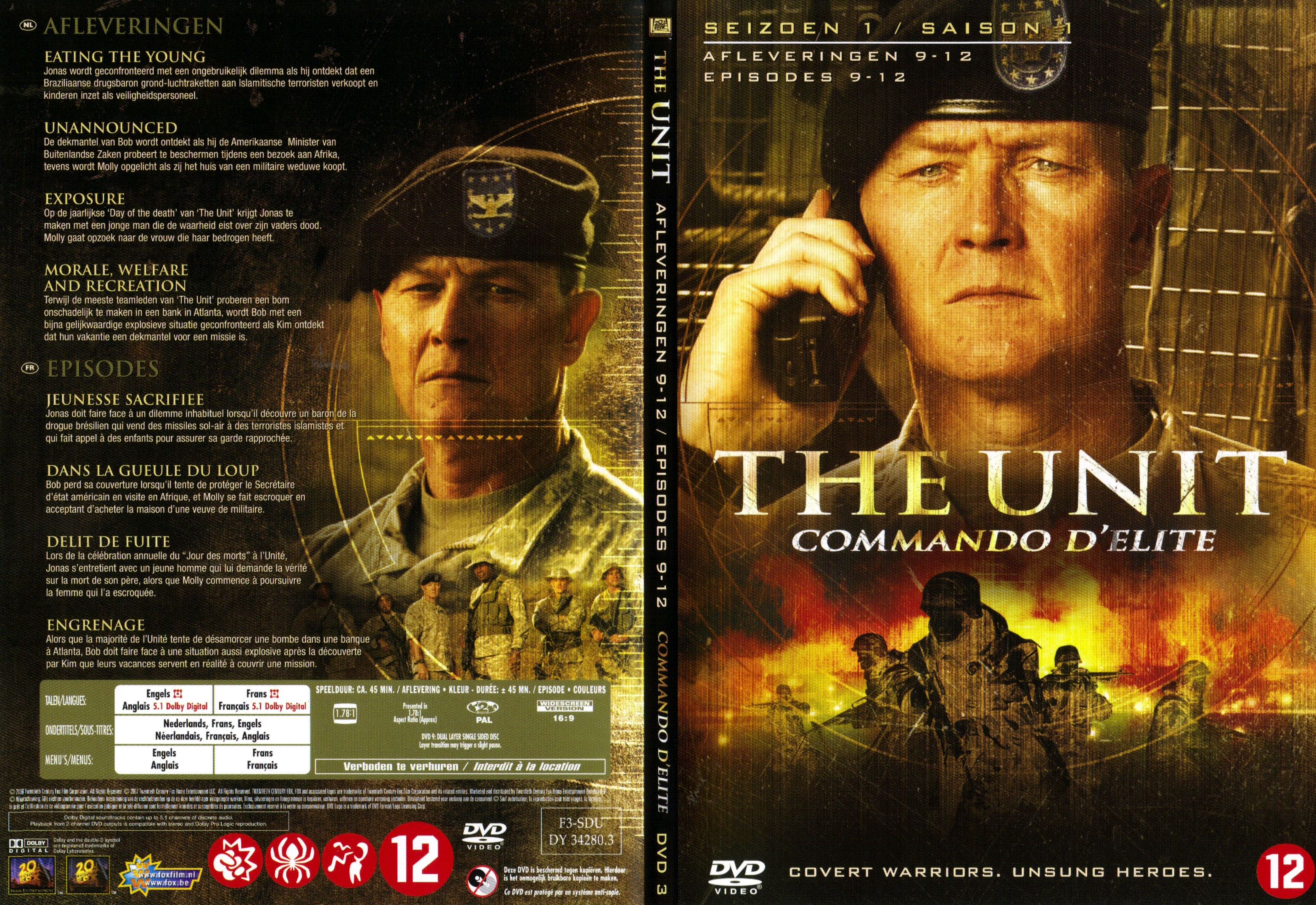 Jaquette DVD The unit saison 1 DVD 3 v2