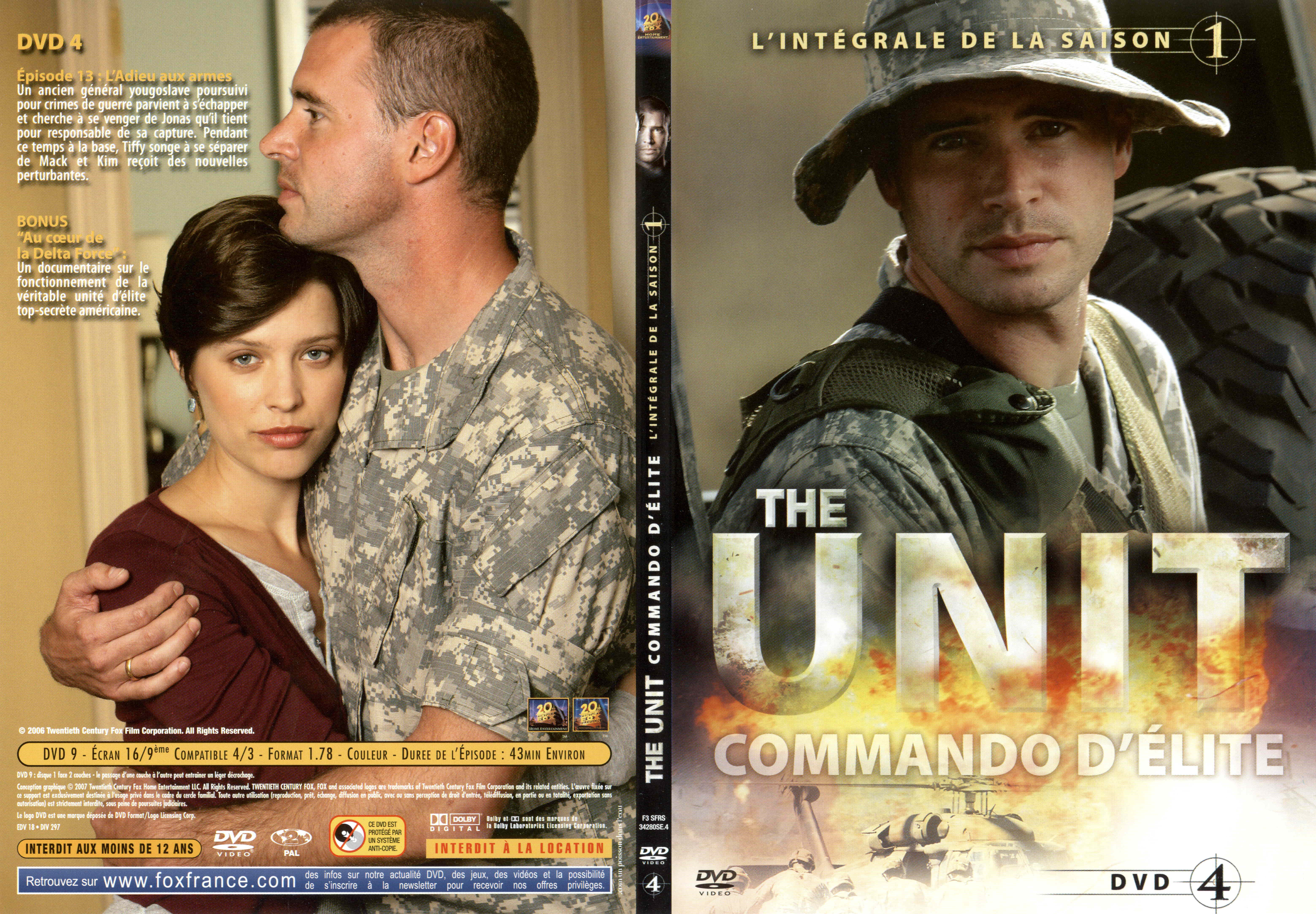 Jaquette DVD The unit saison 1 DVD 4