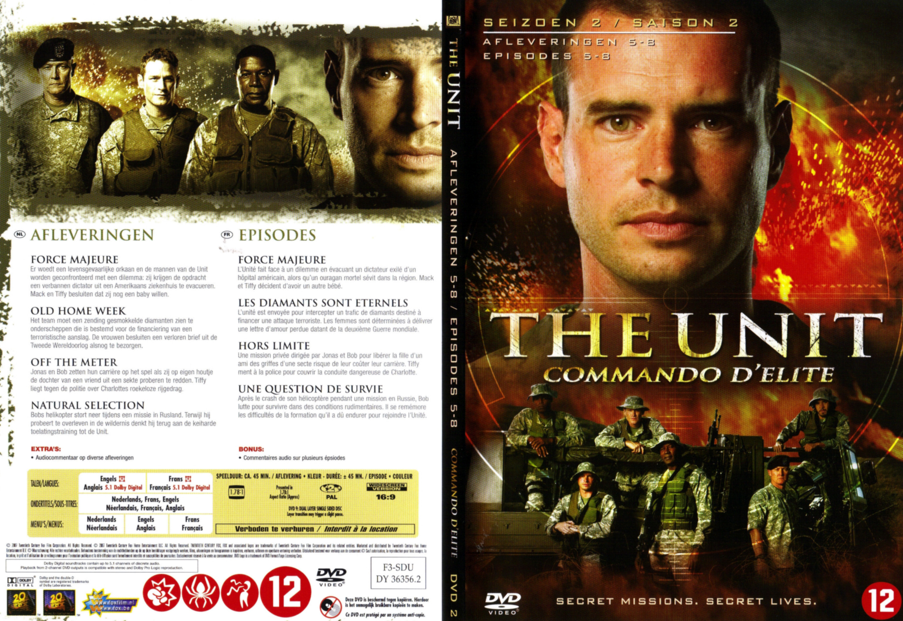 Jaquette DVD The unit saison 2 DVD 2