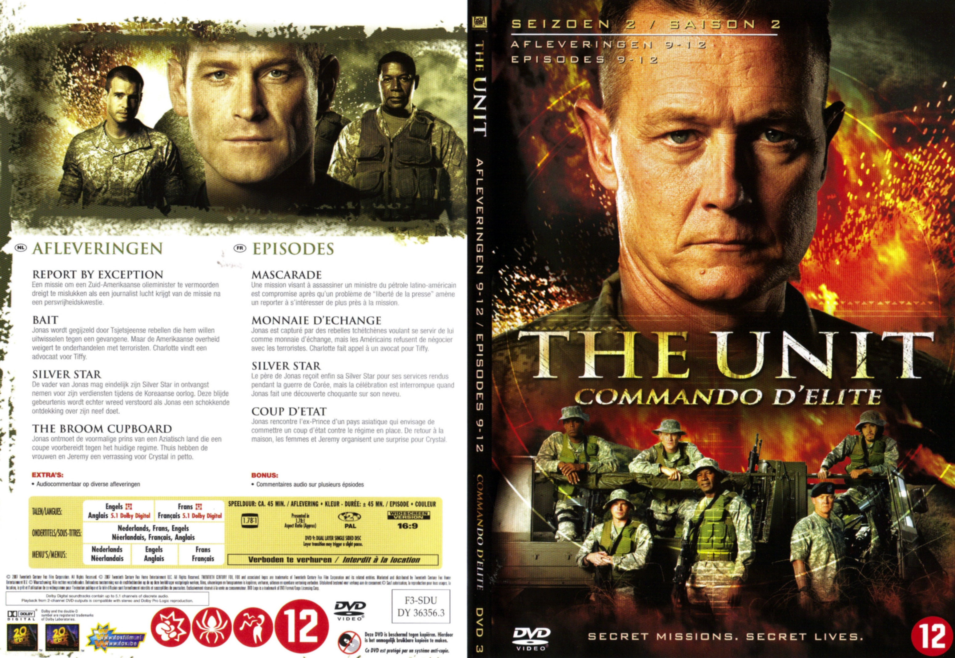 Jaquette DVD The unit saison 2 DVD 3