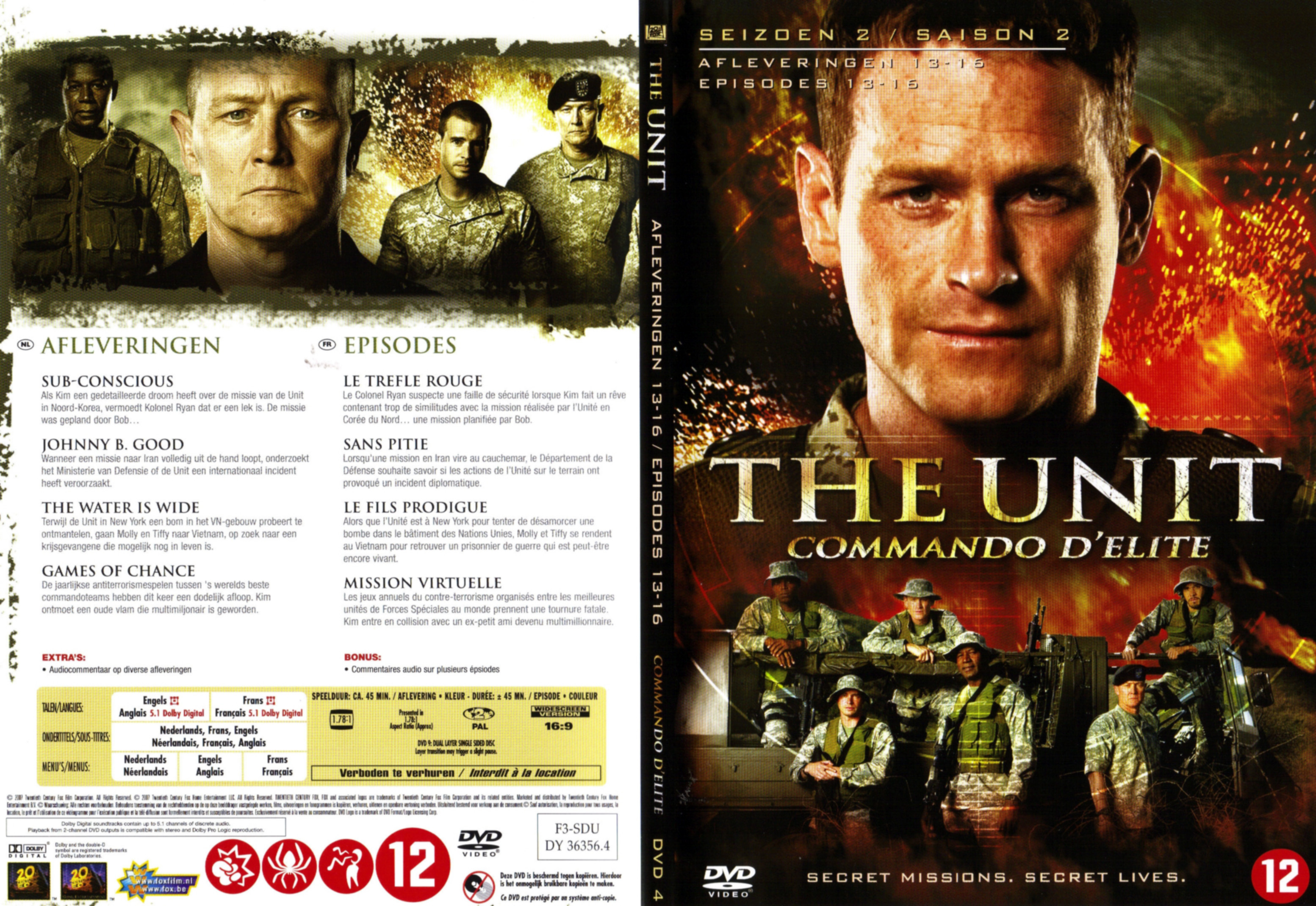 Jaquette DVD The unit saison 2 DVD 4