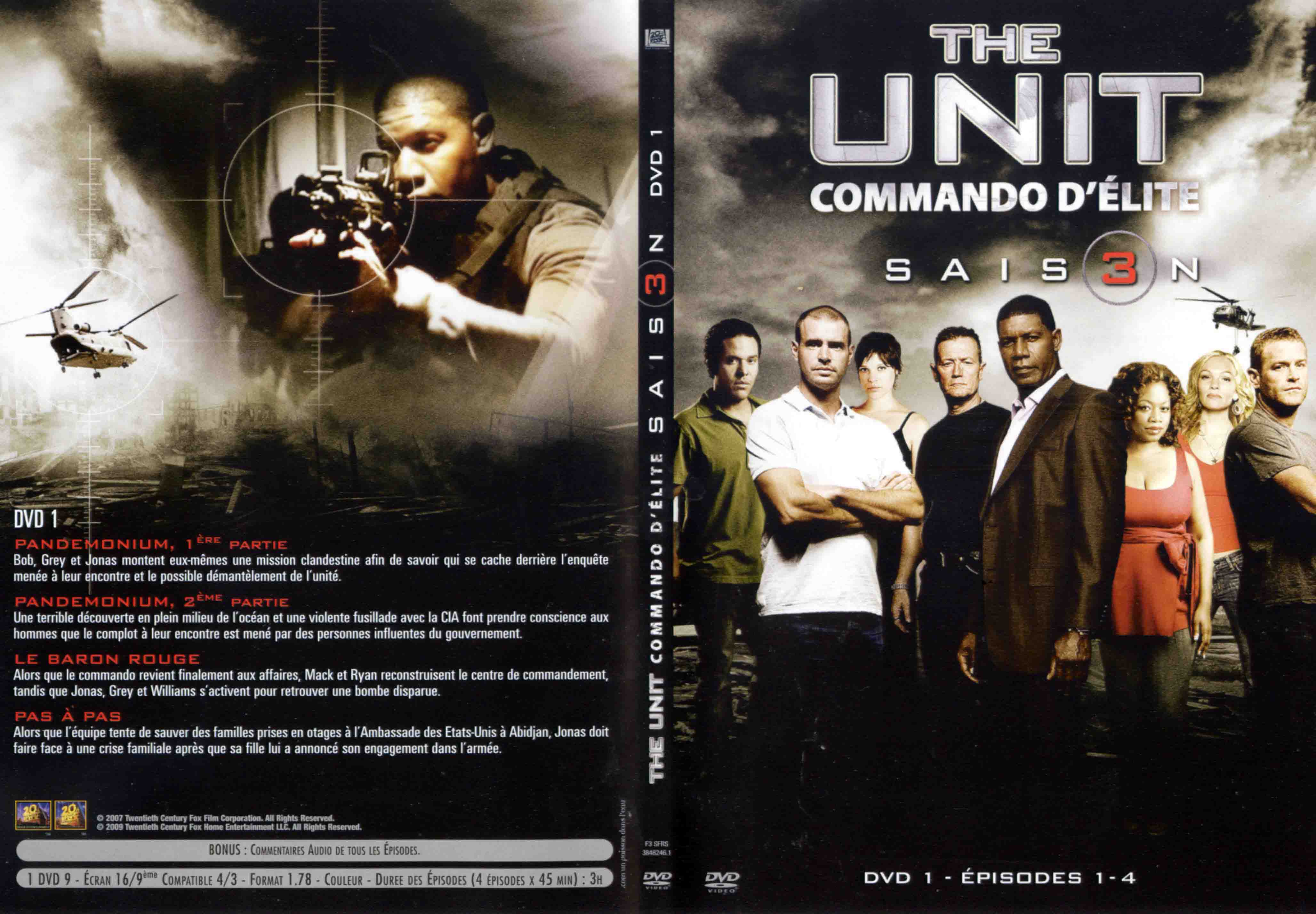 Jaquette DVD The unit saison 3 DVD 1