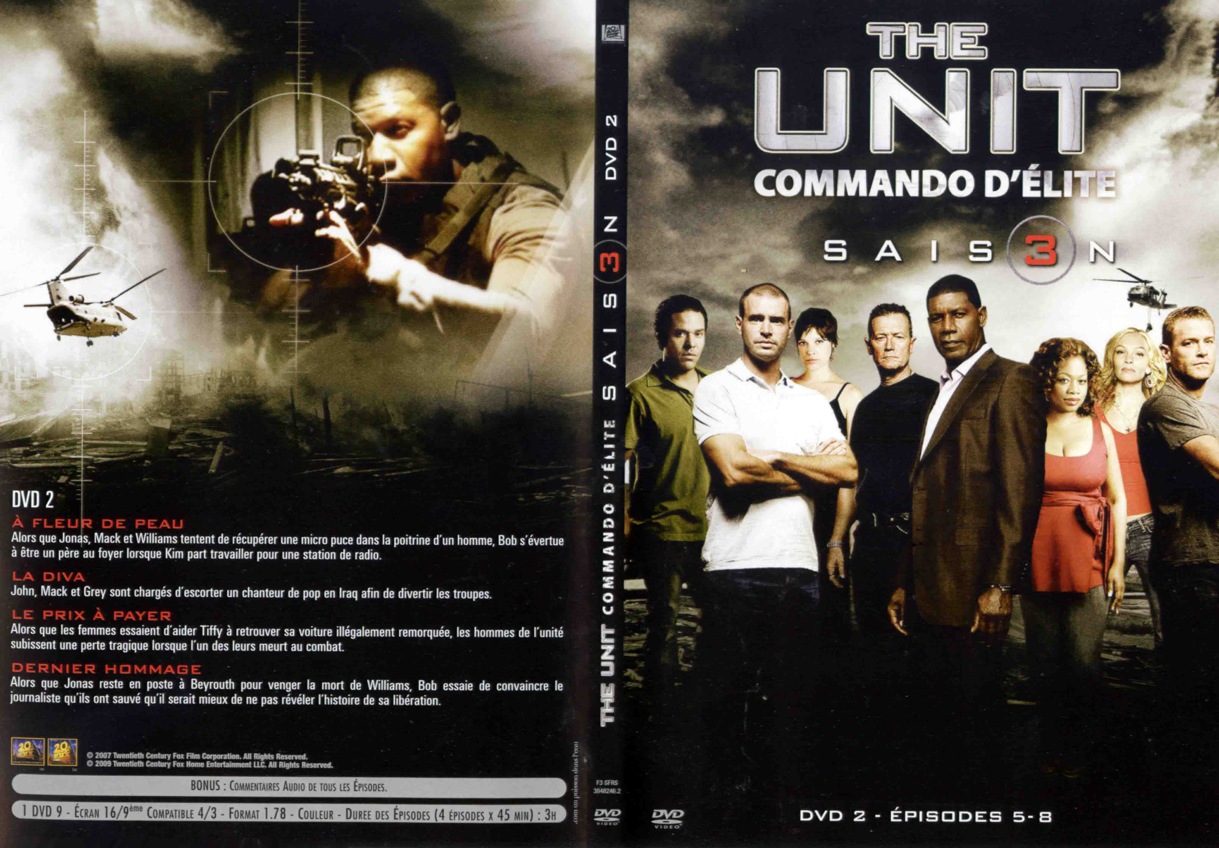 Jaquette DVD The unit saison 3 DVD 2