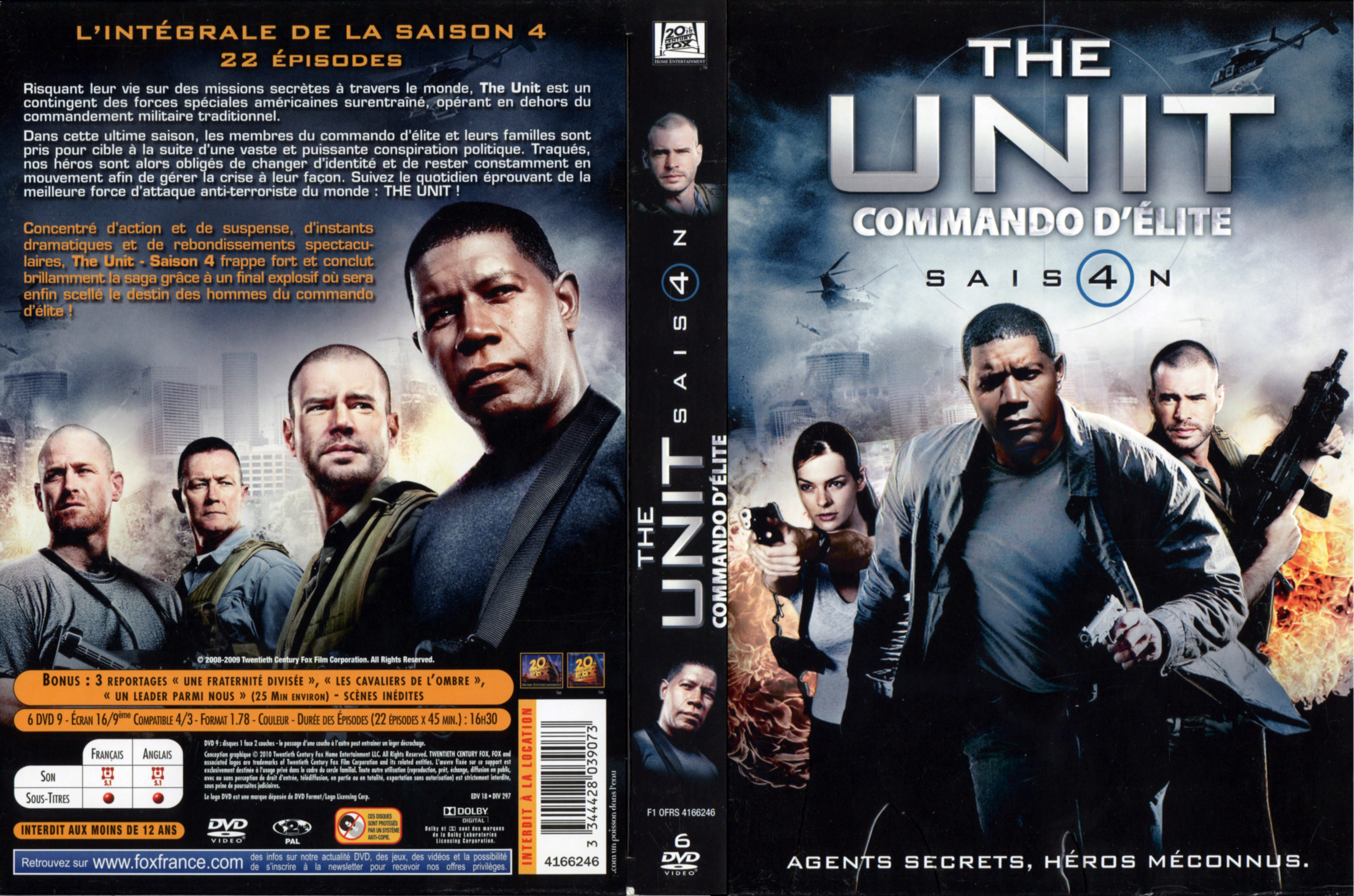 Jaquette DVD The unit saison 4 COFFRET
