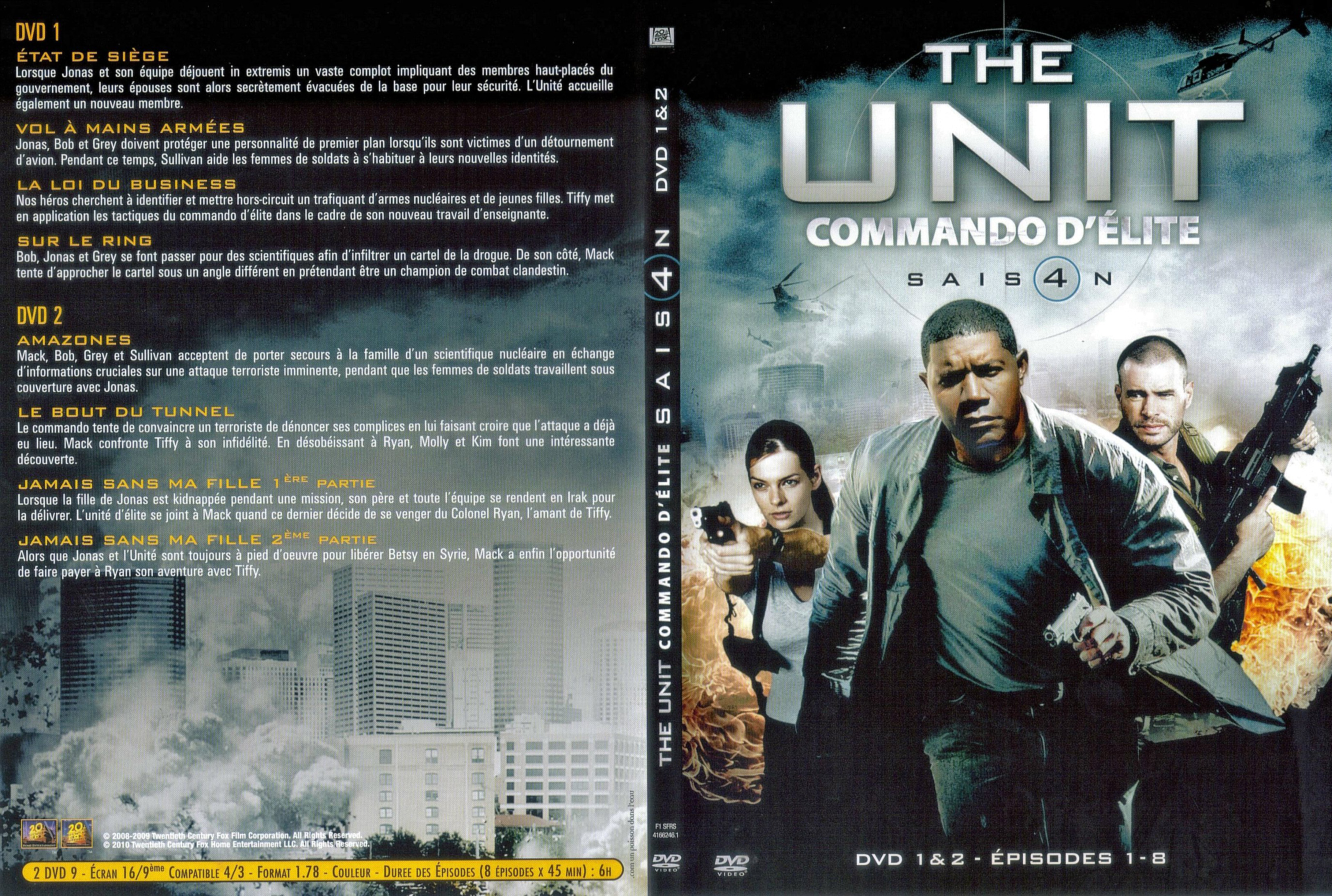 Jaquette DVD The unit saison 4 DVD 1