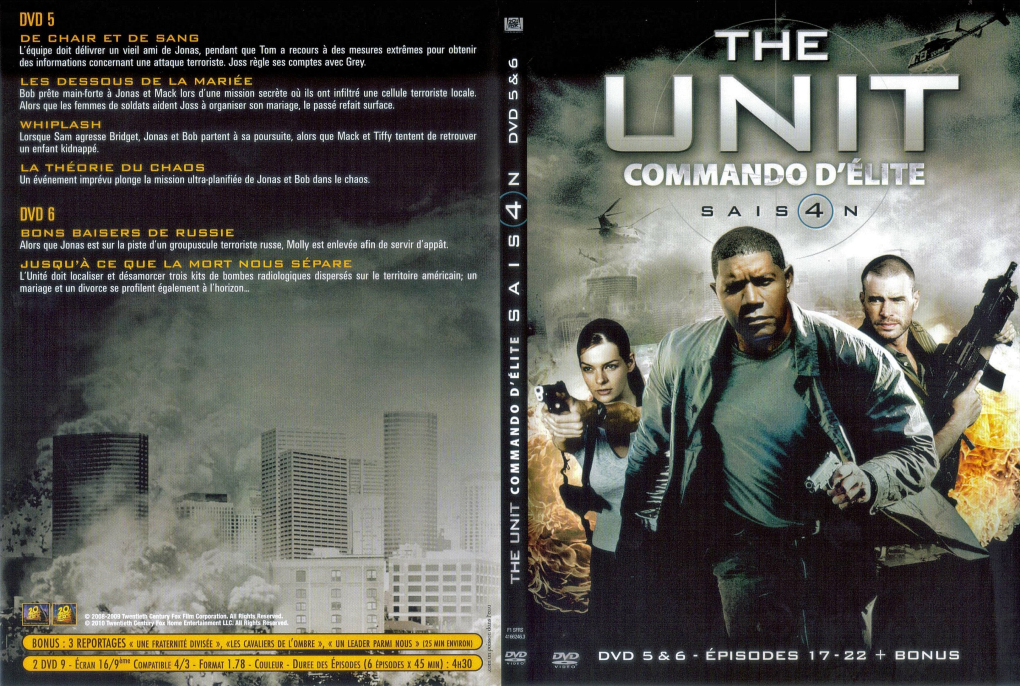 Jaquette DVD The unit saison 4 DVD 3