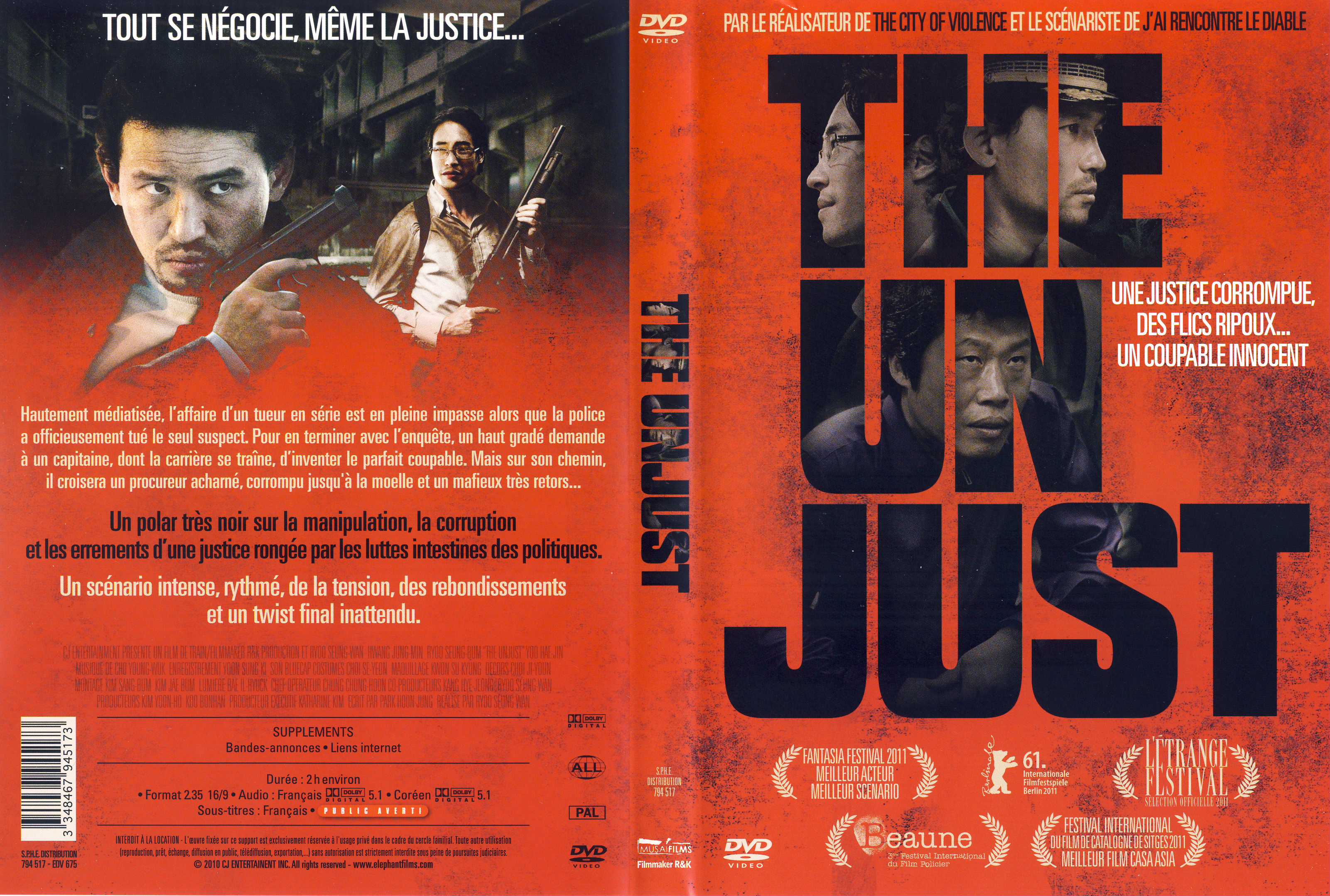 Jaquette DVD The unjust