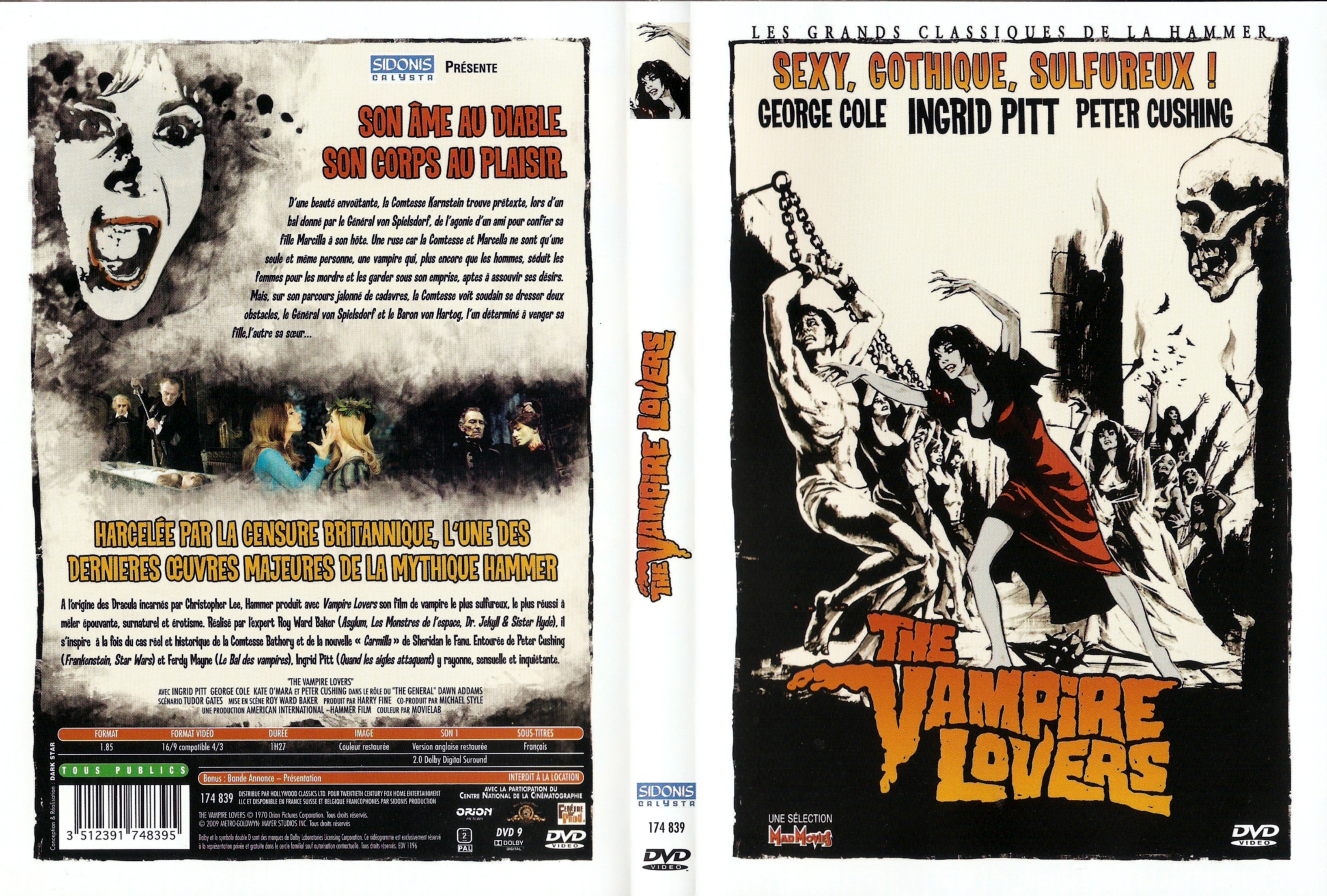 Jaquette DVD The vampire lovers