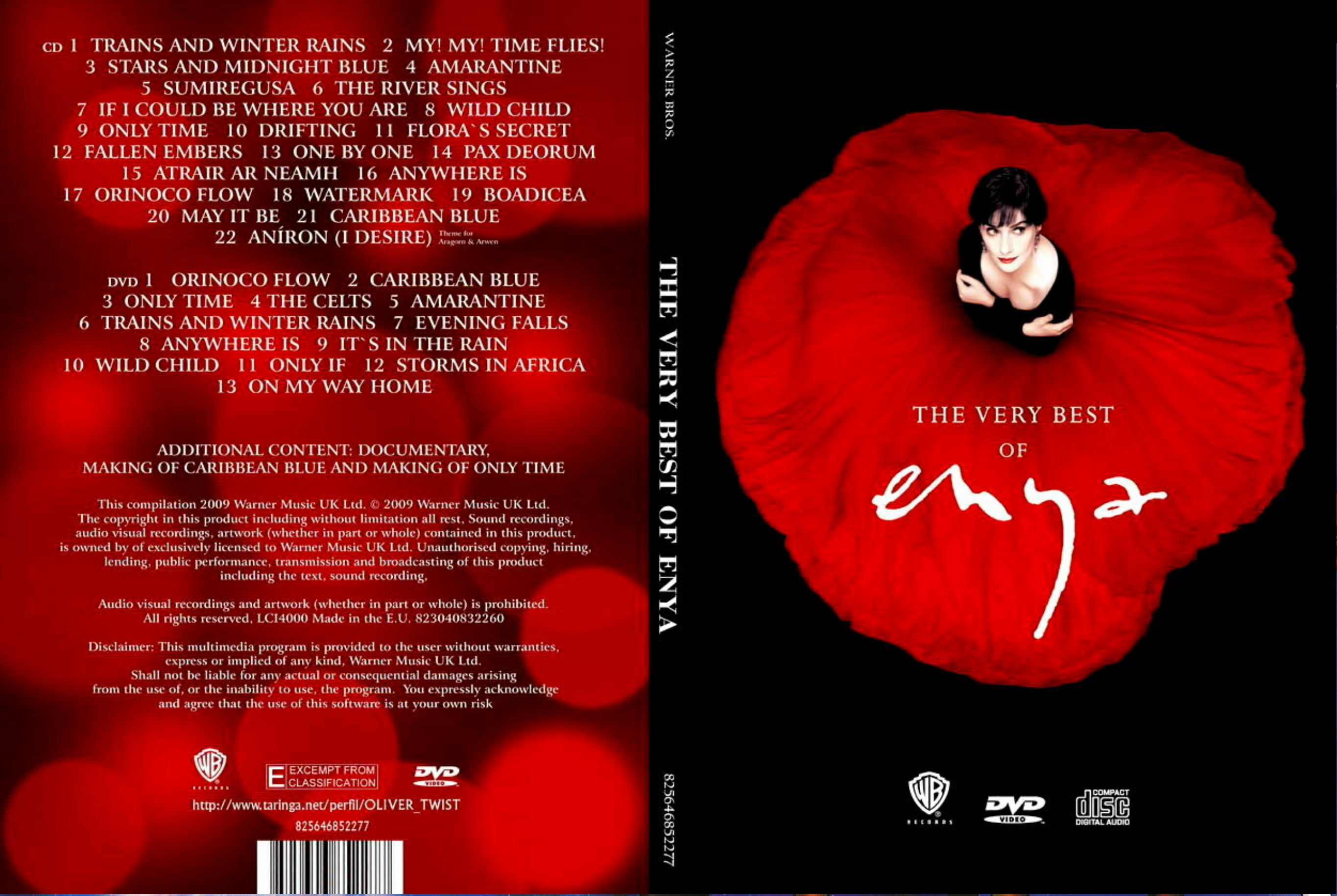 Jaquette DVD The very best of Enya