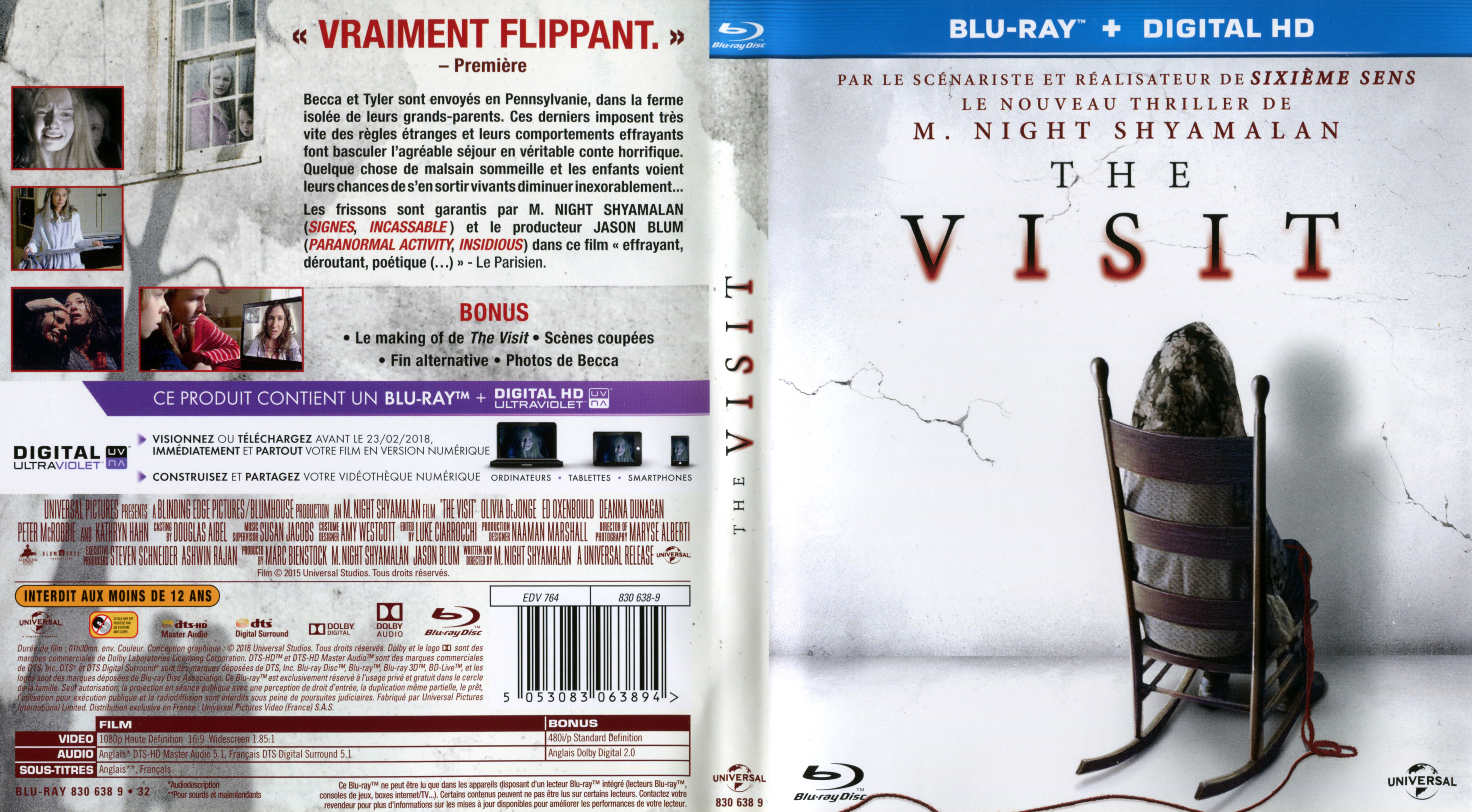 Jaquette DVD The visit (BLU-RAY)