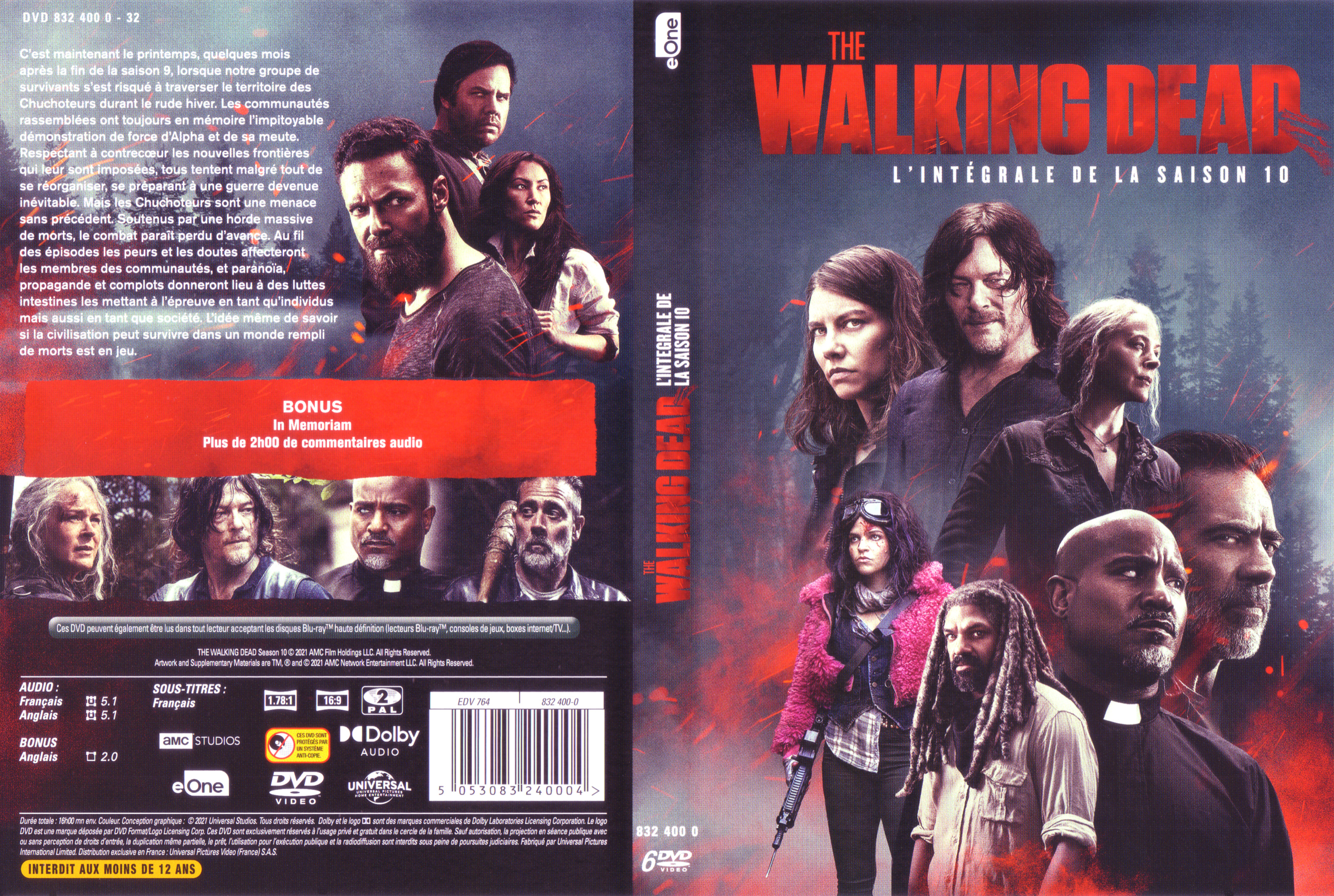 Jaquette DVD The walking dead Saison 10