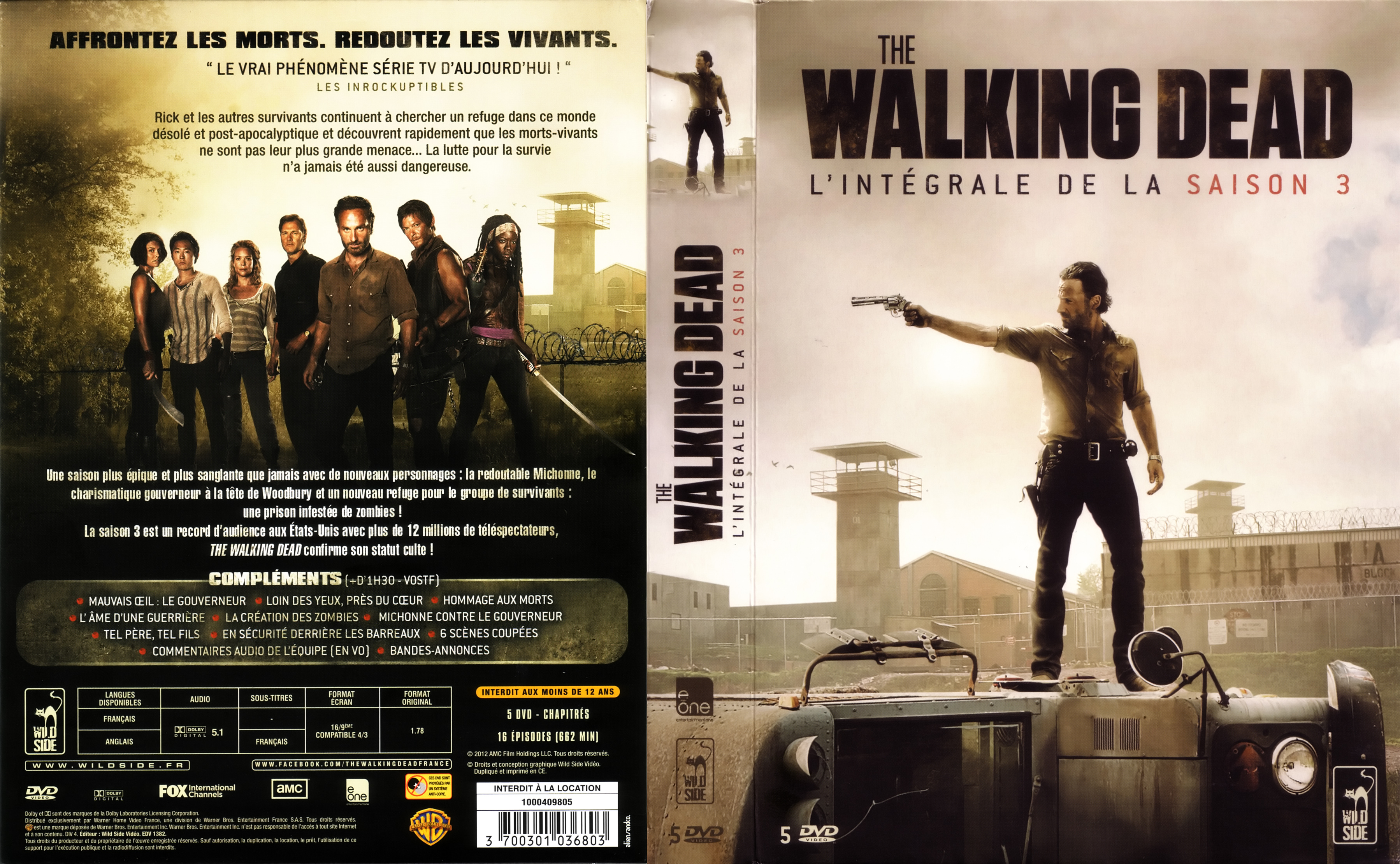 Jaquette DVD The walking dead saison 3 COFFRET
