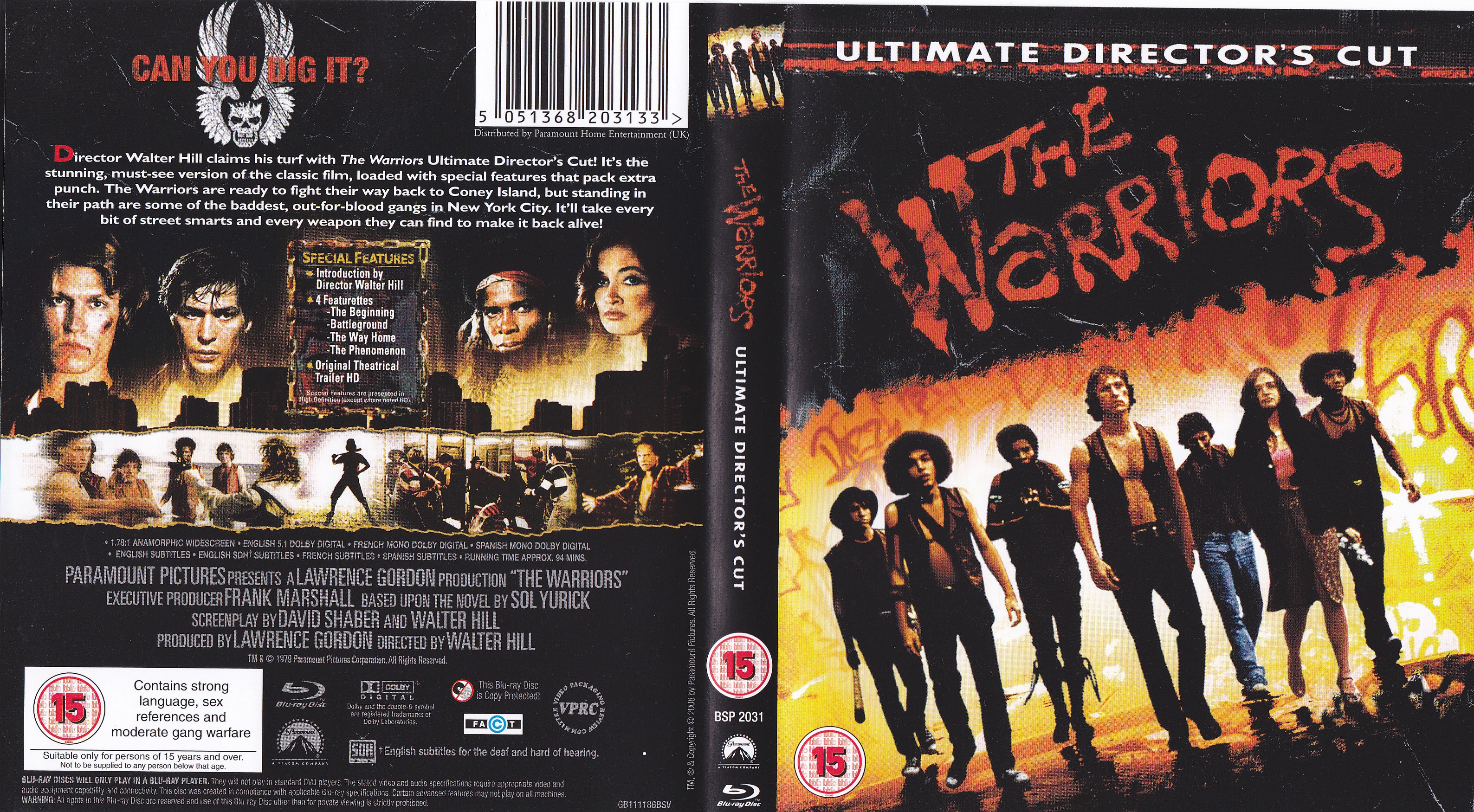 Jaquette DVD The warriors Zone 1 (BLU-RAY)
