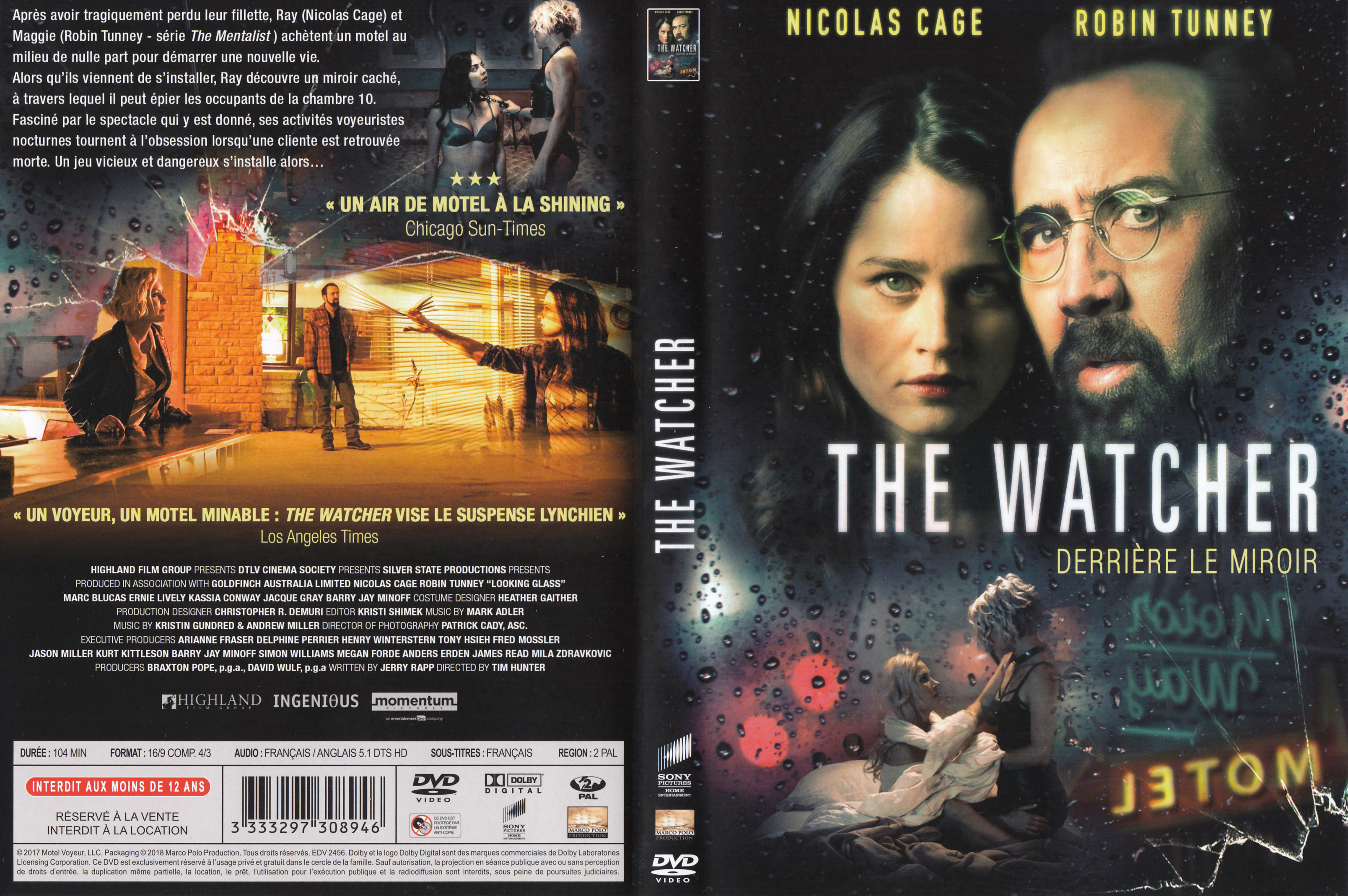 Jaquette DVD The watcher (2018)