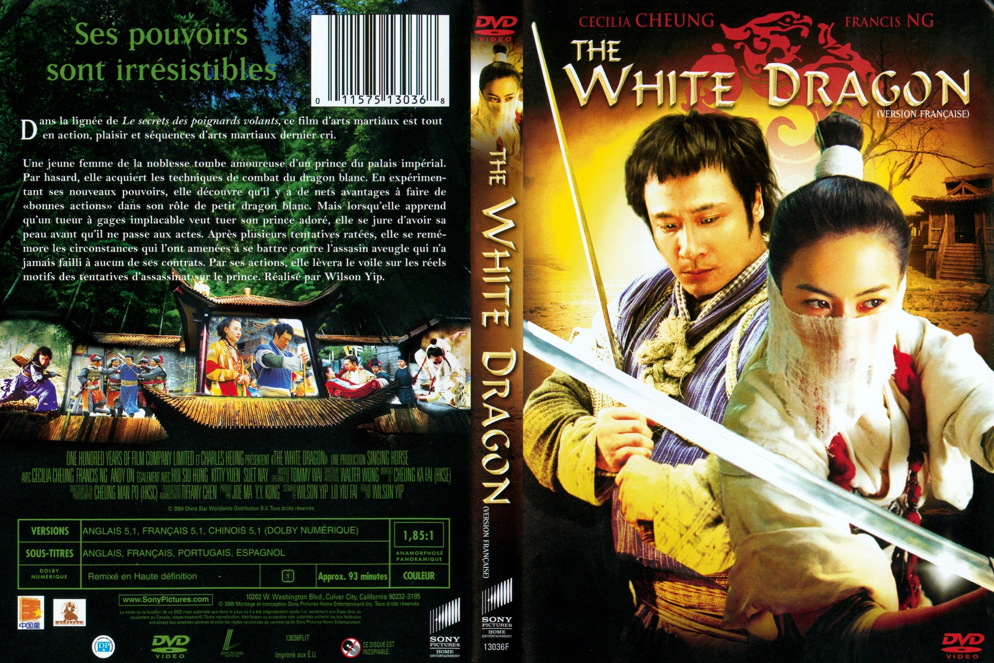 Jaquette DVD The white dragon