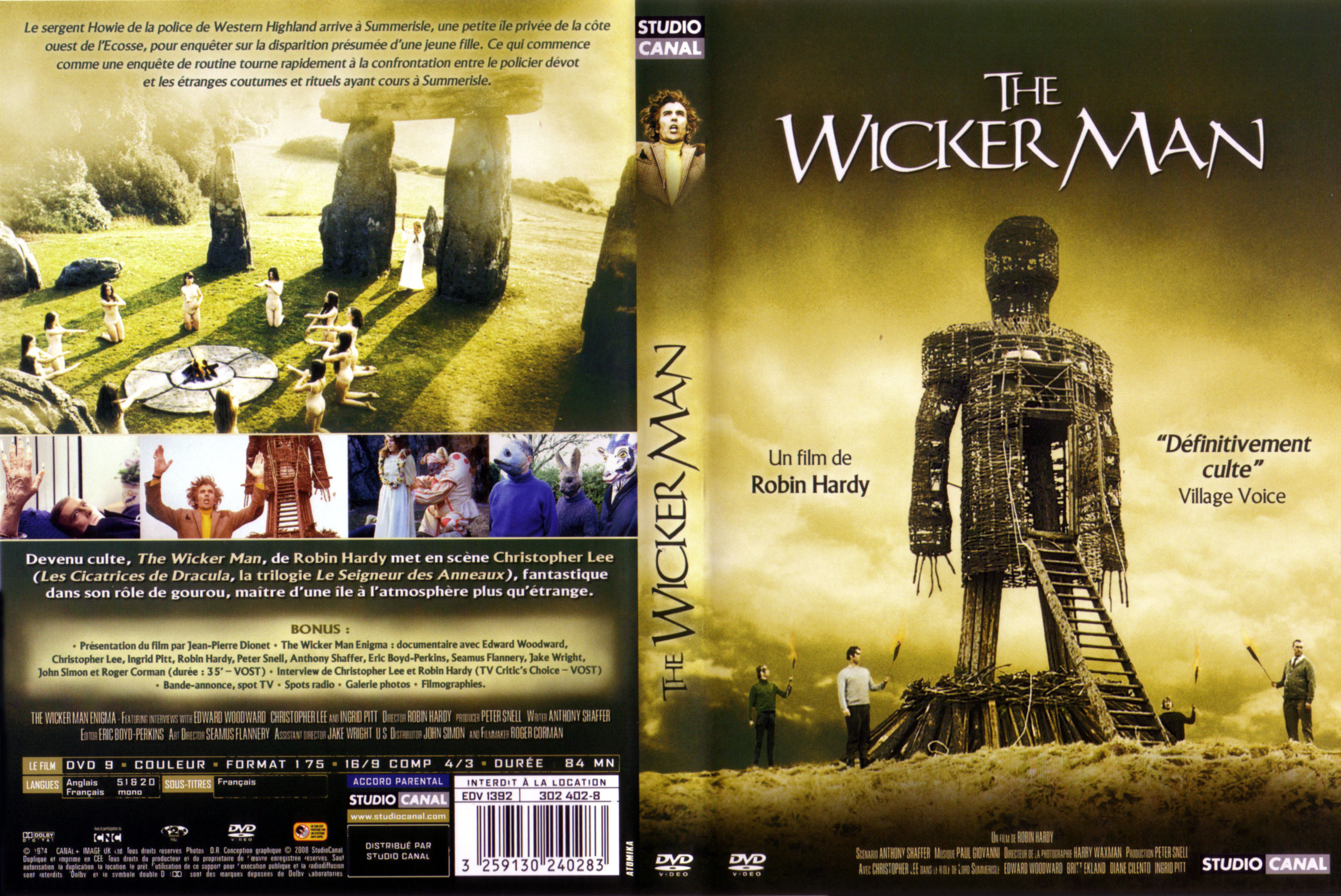 Jaquette DVD The wicker man (1974)