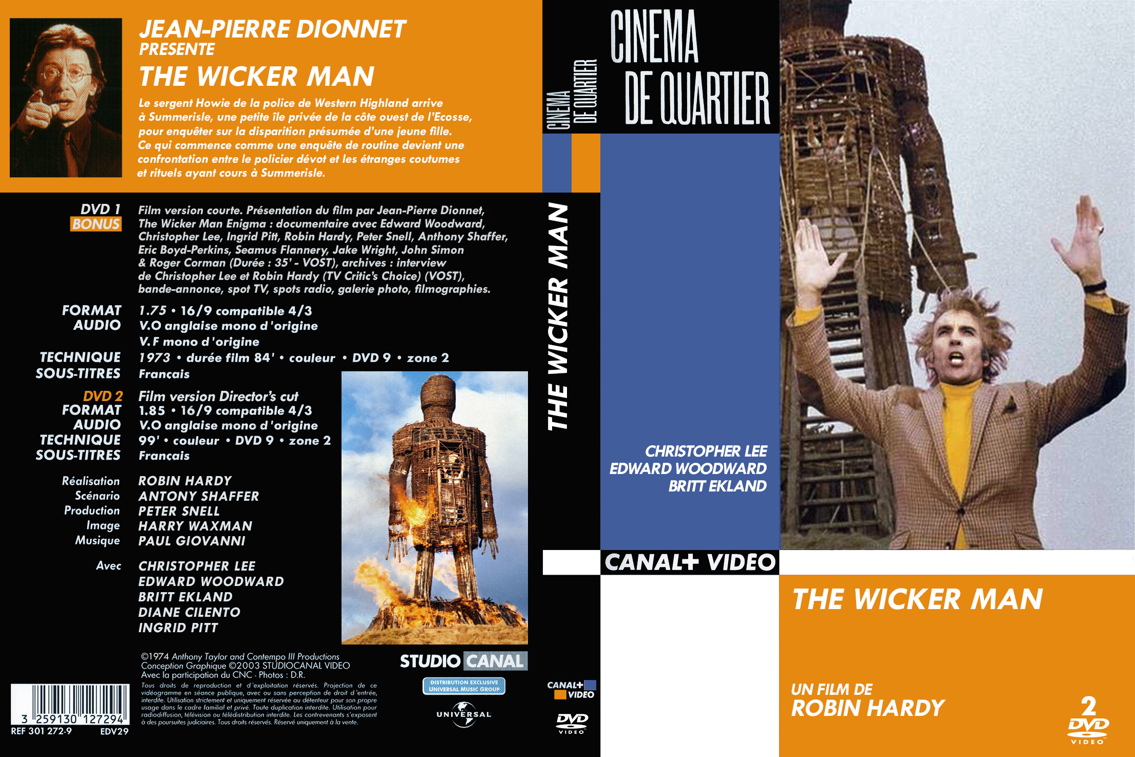 Jaquette DVD The wicker man (1974) v2