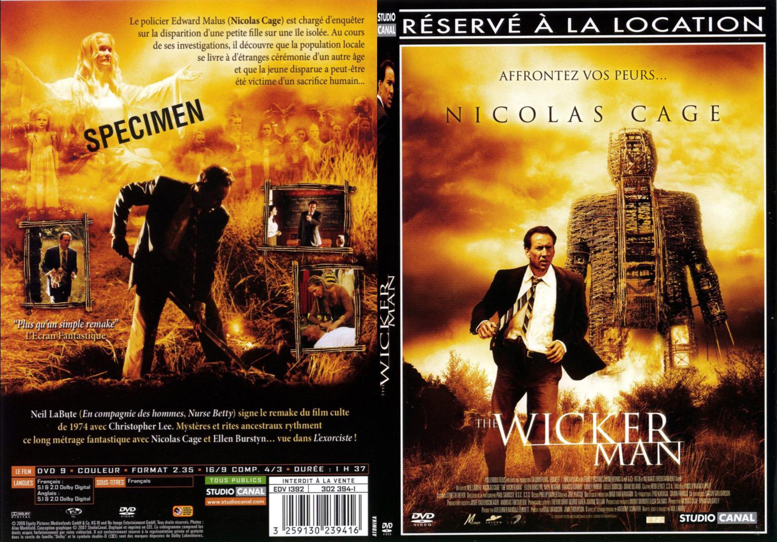 Jaquette DVD The wicker man (2006) - SLIM