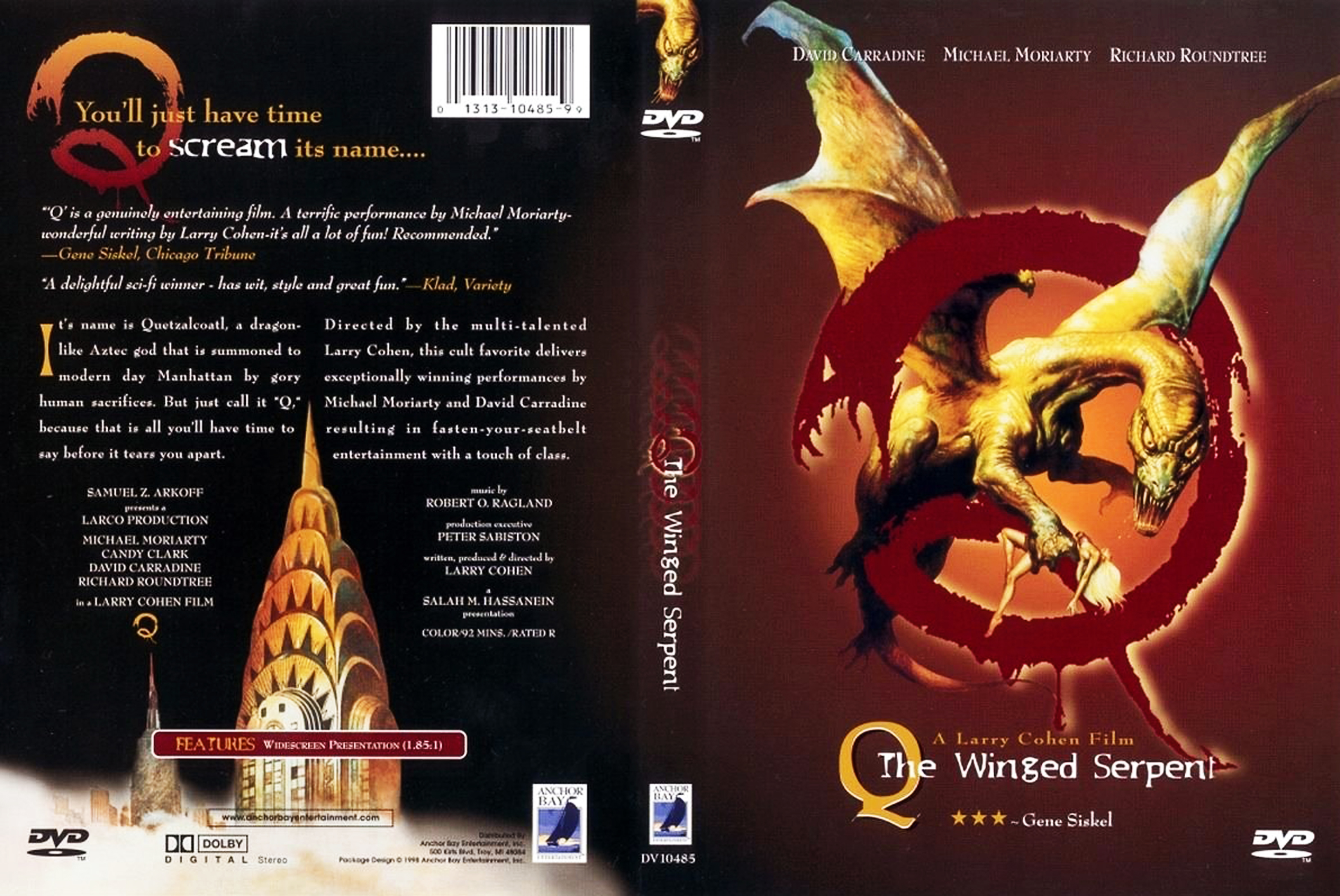 Jaquette DVD The winged serpent Zone 1
