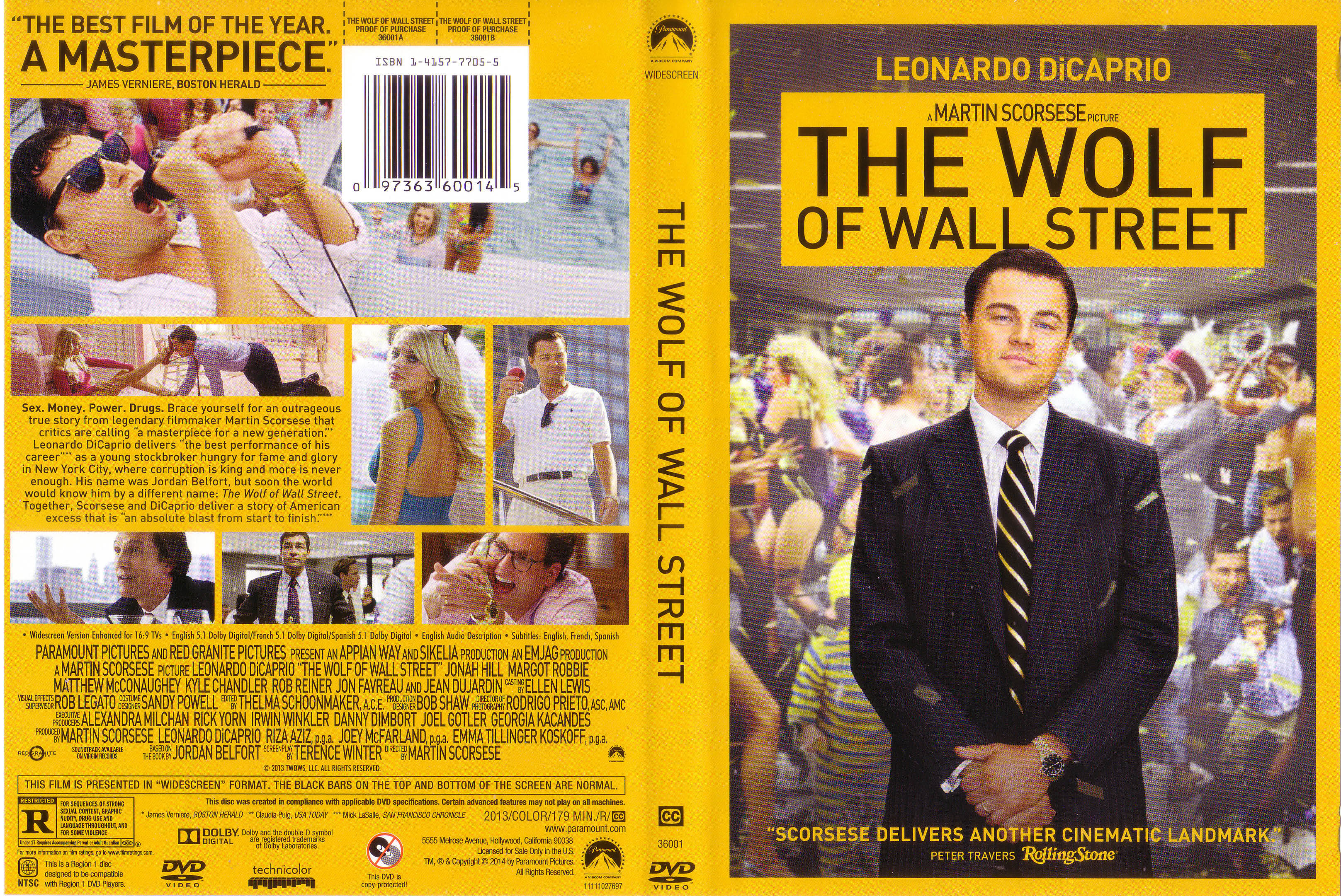 Jaquette DVD The wolf of wall street Zone 1