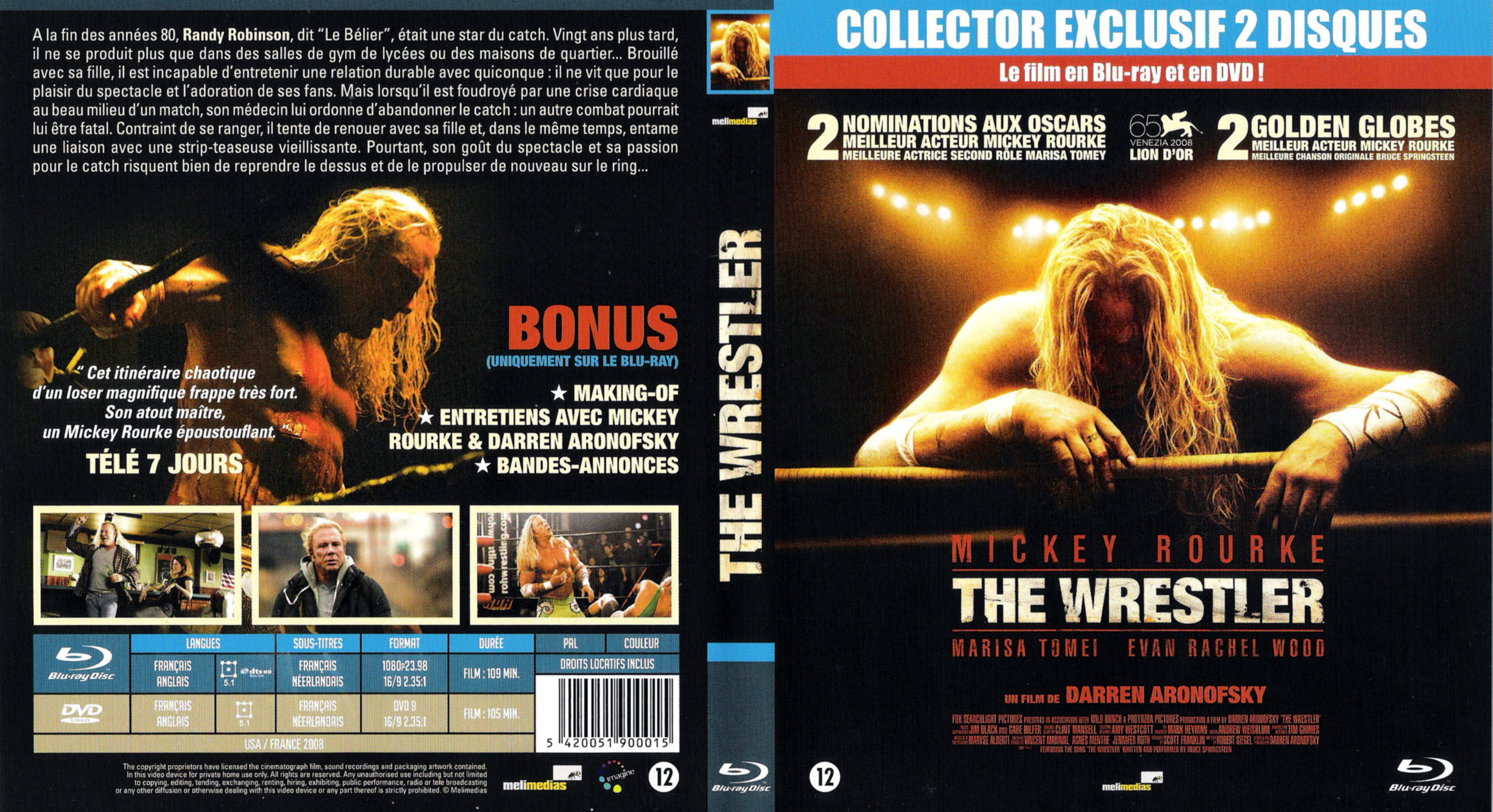 Jaquette DVD The wrestler (BLU-RAY) v2