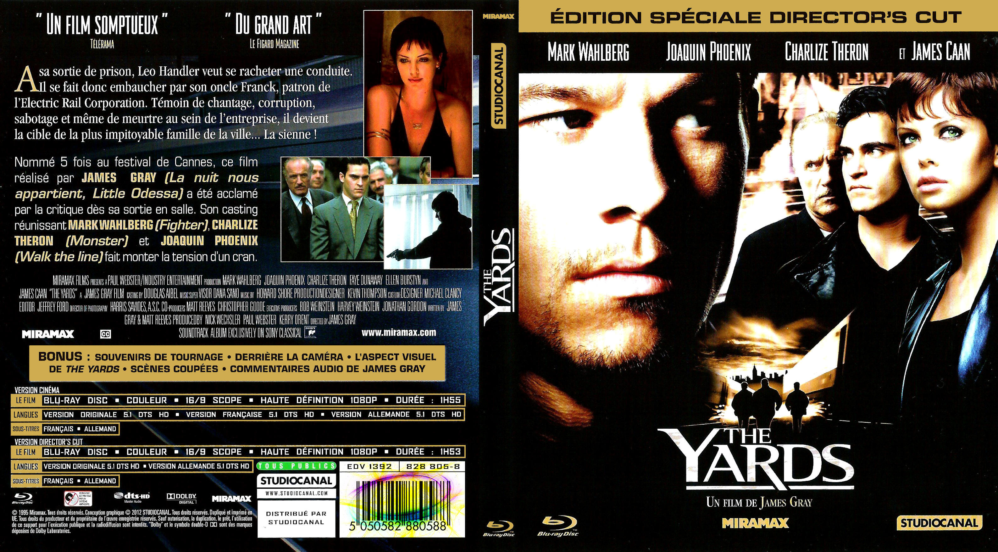 Jaquette DVD The yards (BLU-RAY) v2