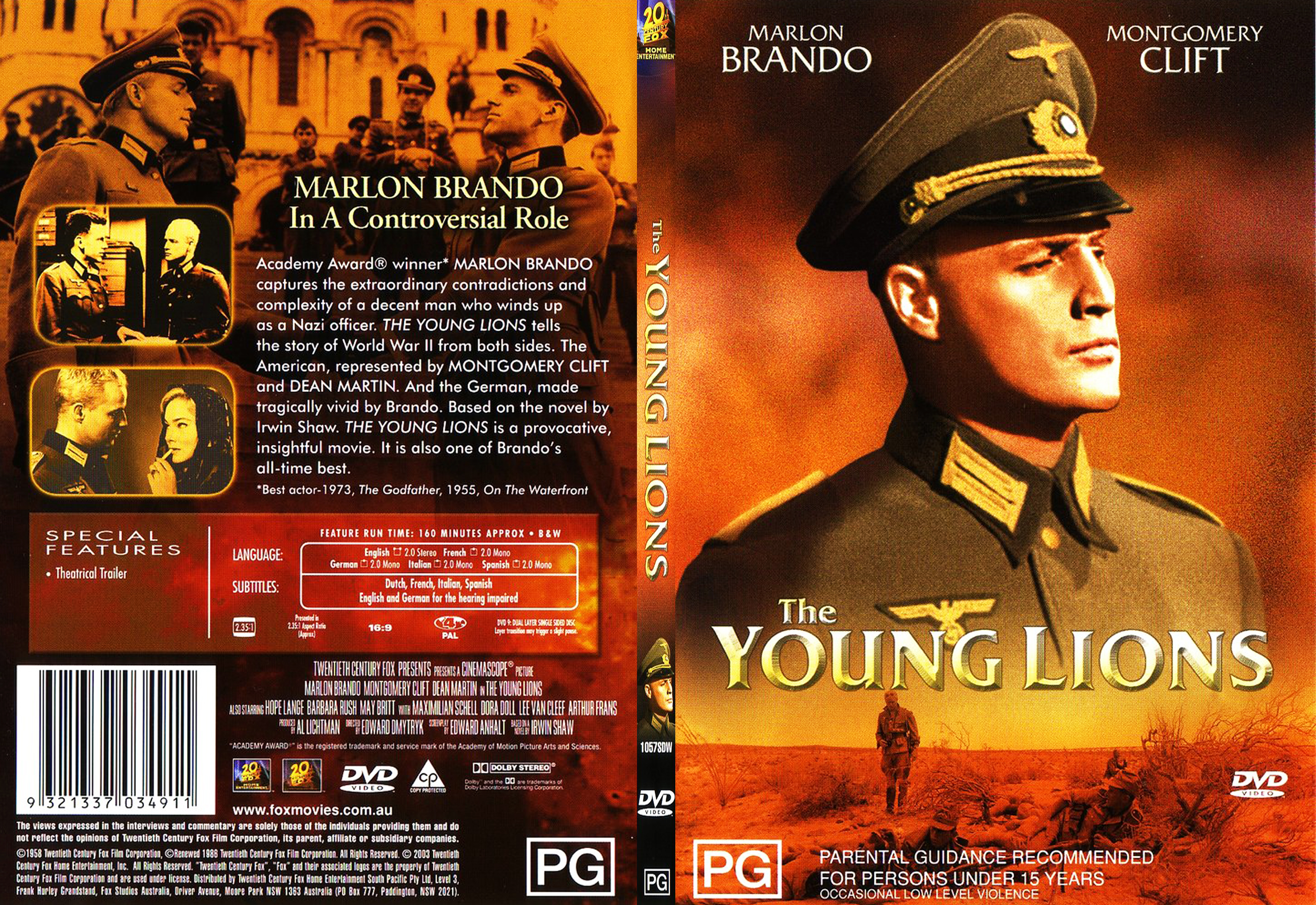 Jaquette DVD The young lions - SLIM