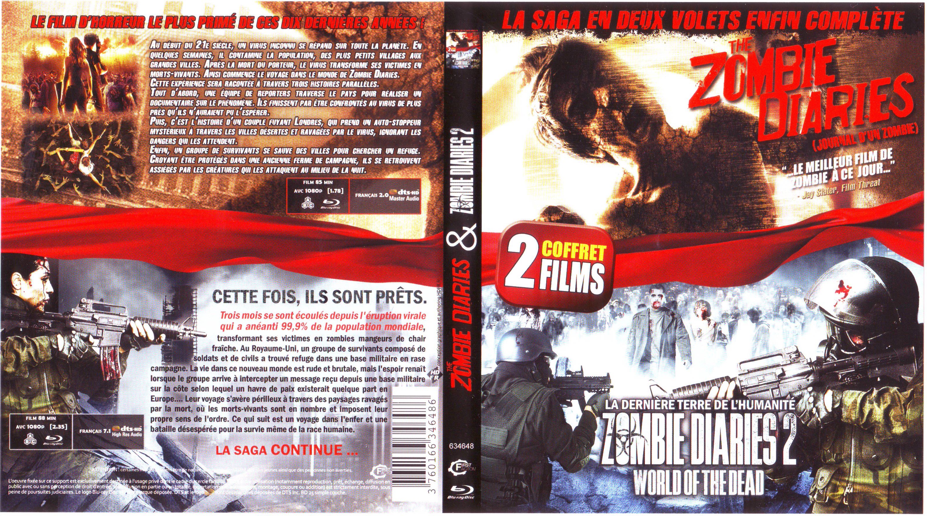 Jaquette DVD The zombie diaries 1+2 (BLU-RAY)