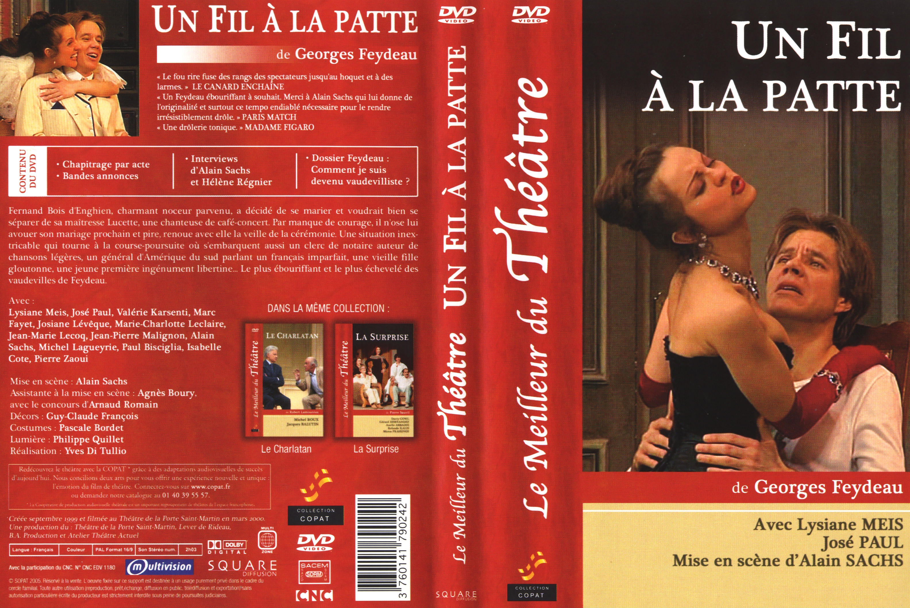 Jaquette DVD Theatre - Un fil  la patte (2000)
