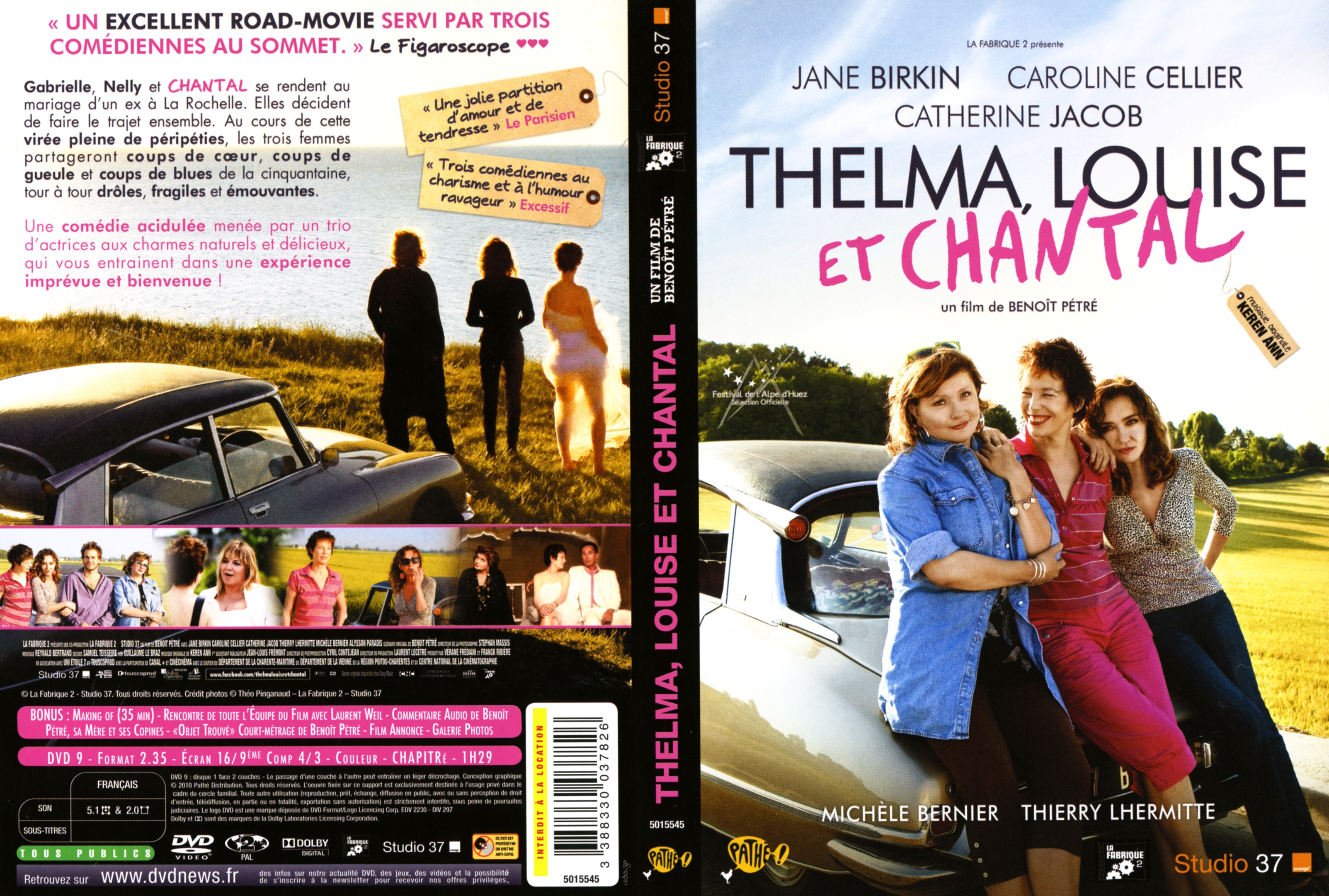 Jaquette DVD Thelma Louise et Chantal