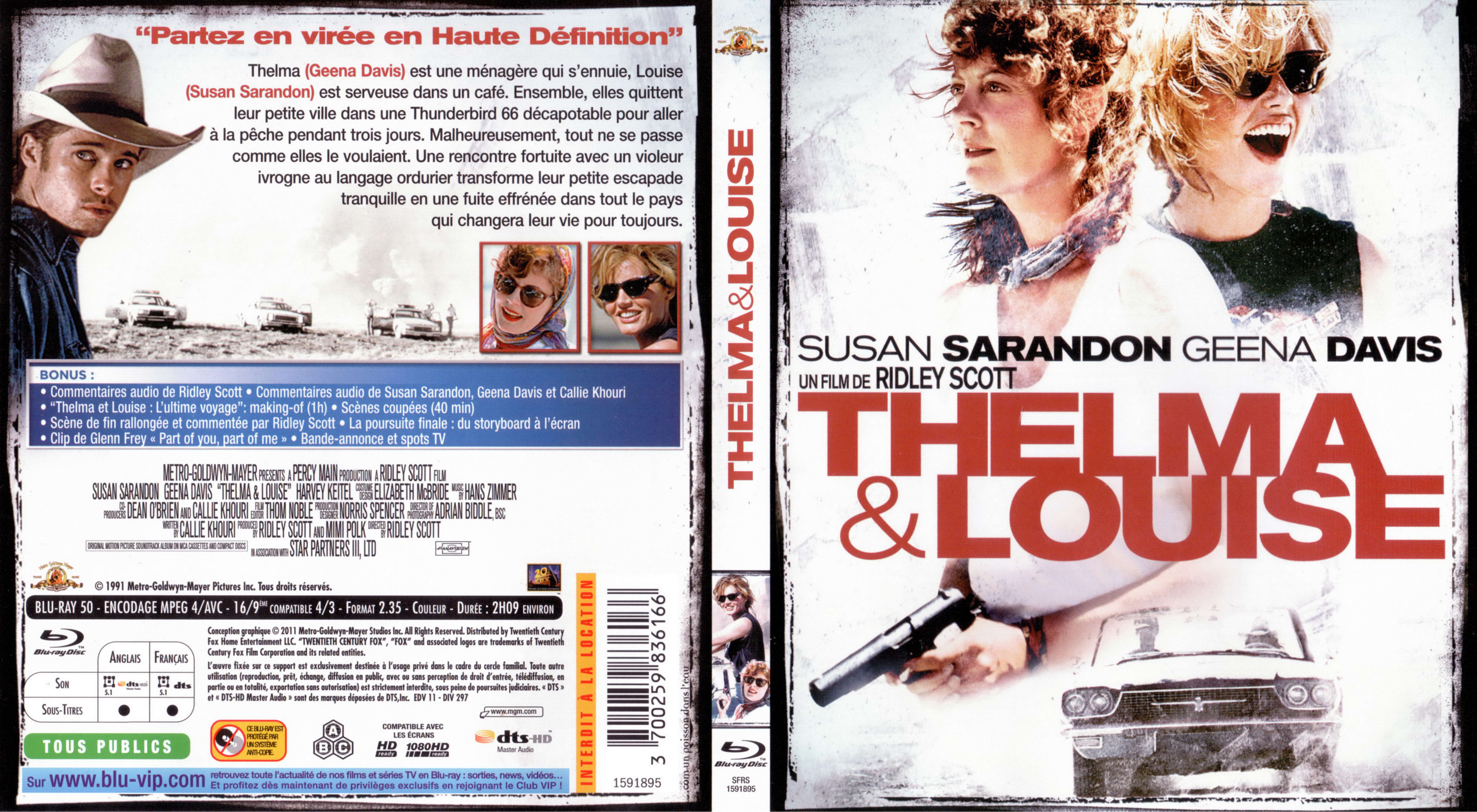Jaquette DVD Thelma et Louise (BLU-RAY)