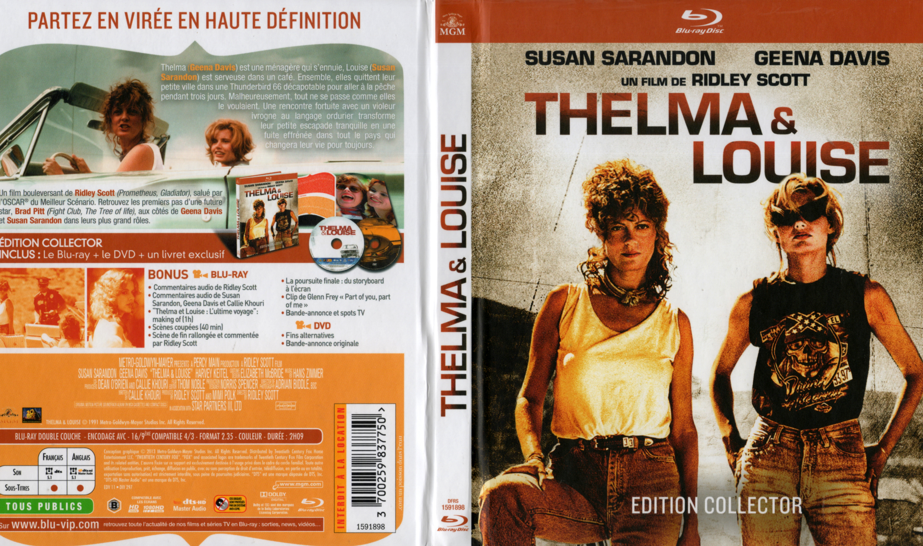 Jaquette DVD Thelma et Louise (BLU-RAY) v2