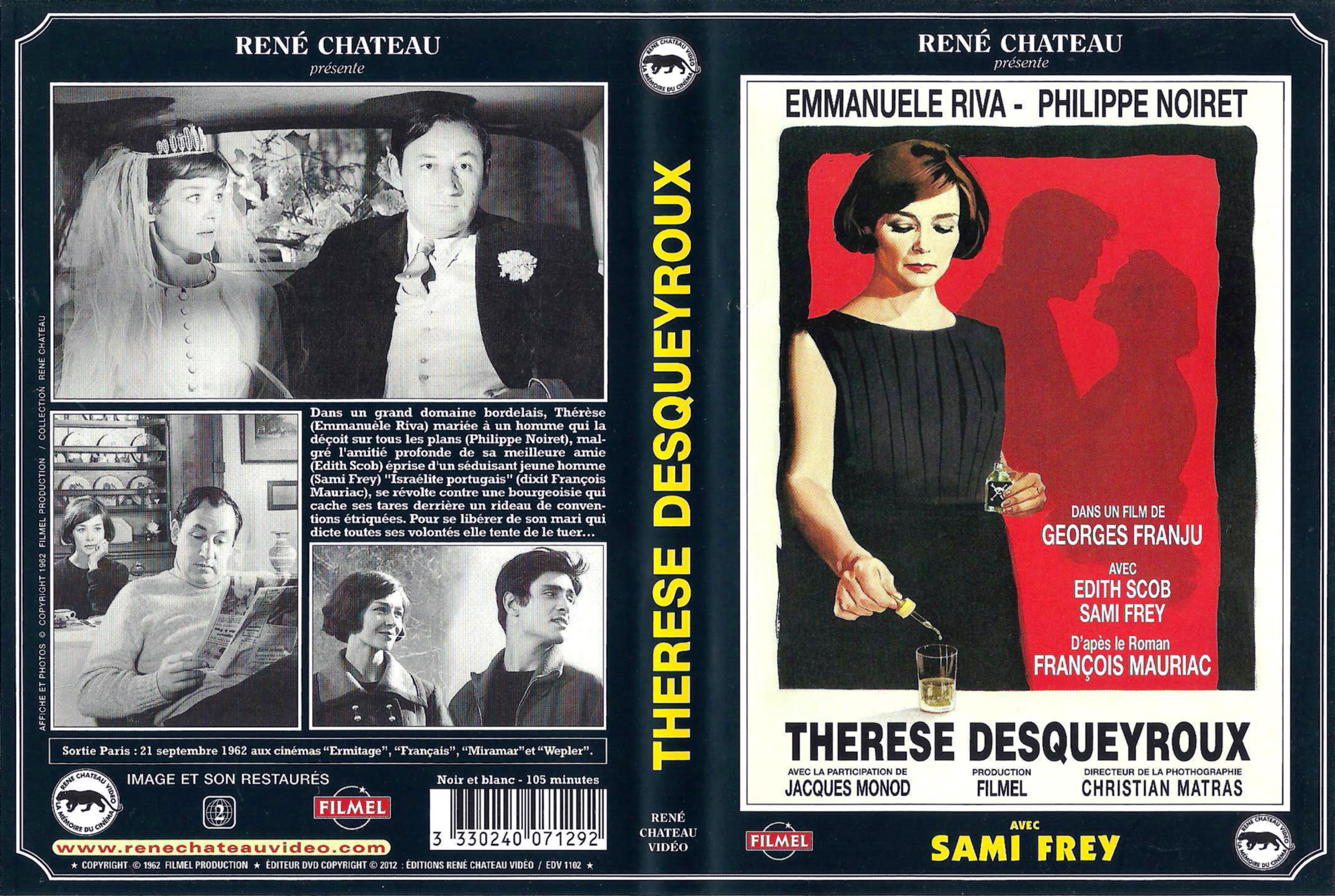 Jaquette DVD Thrse Desqueyroux (1962)