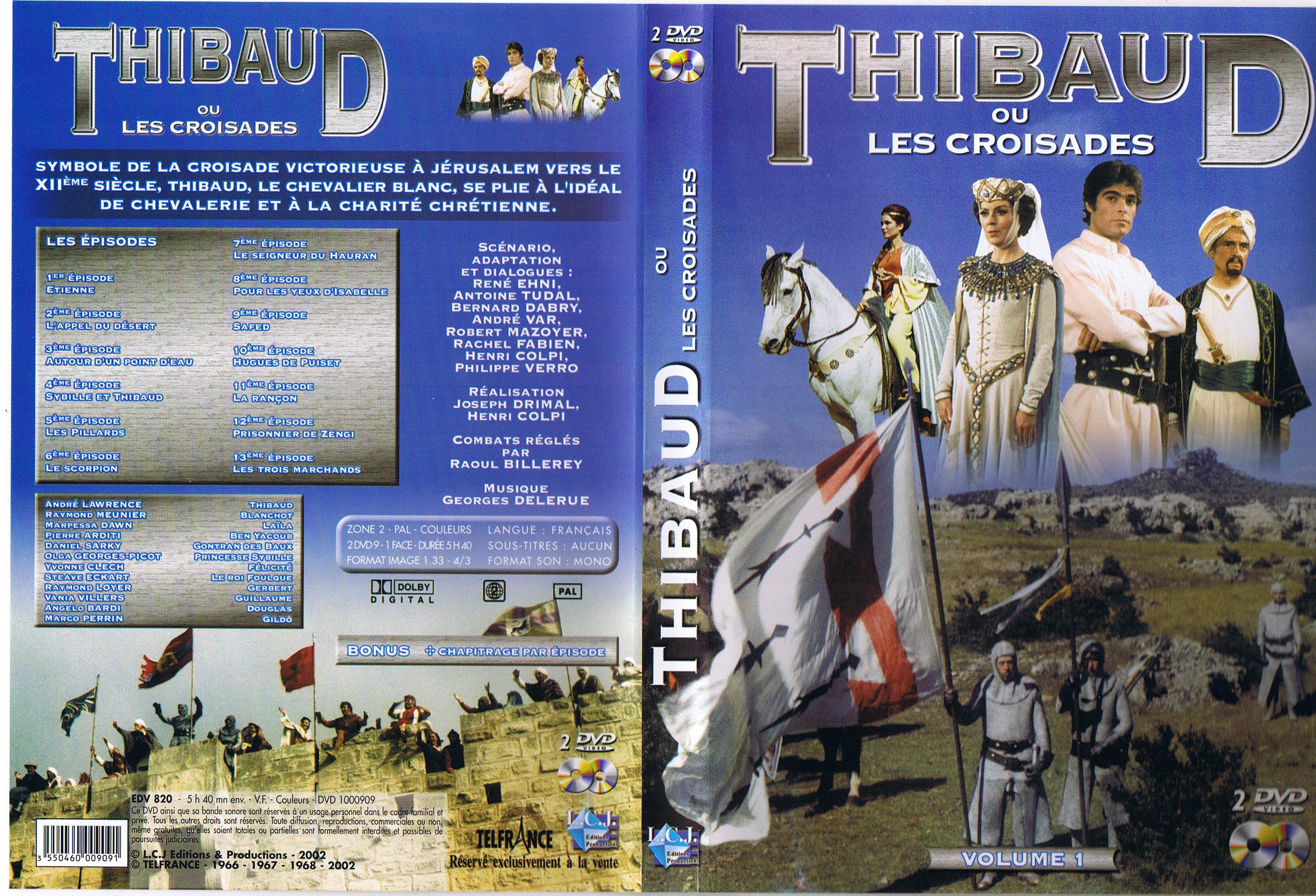 Jaquette DVD Thibaud ou les Croisades vol 1