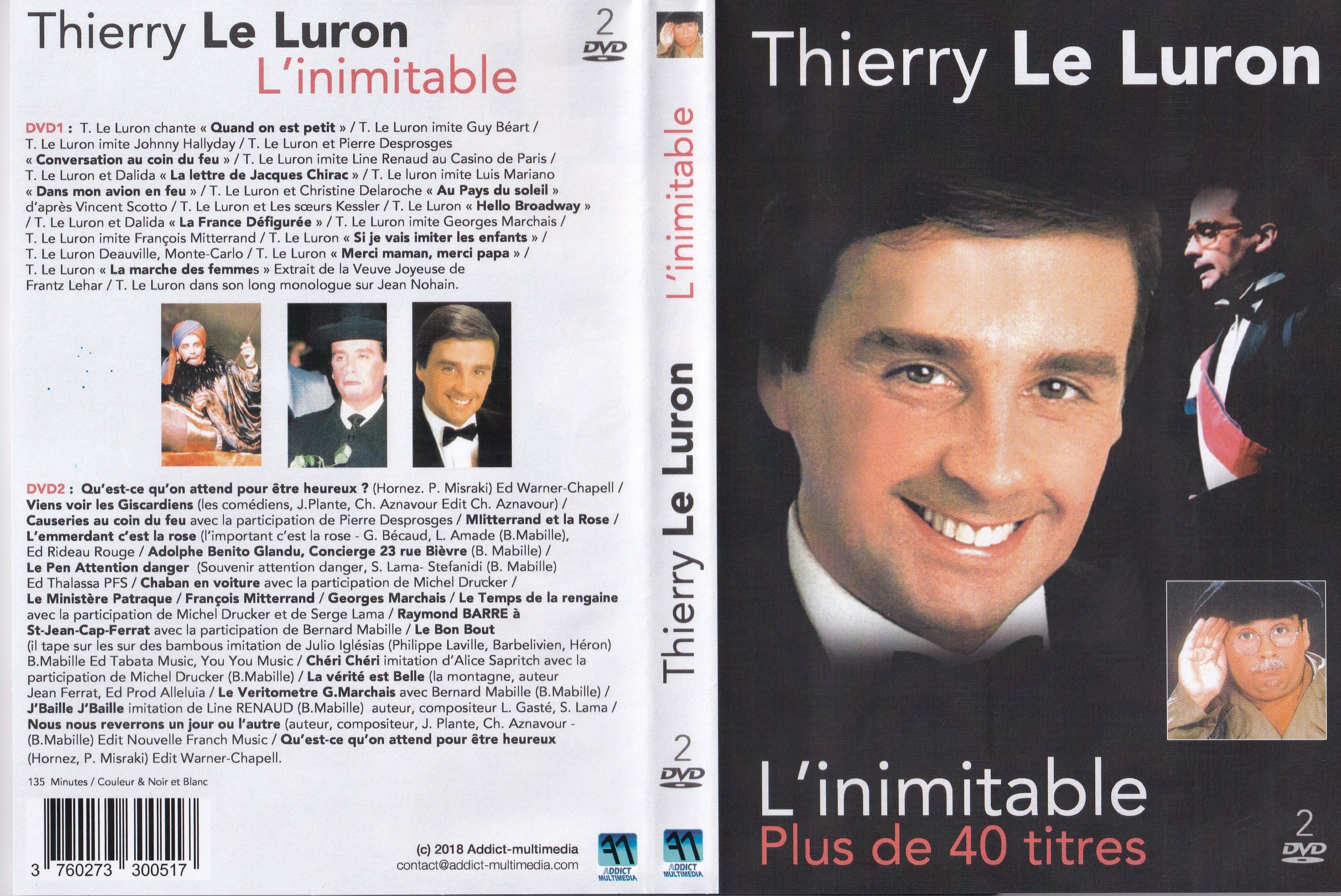 Jaquette DVD Thierry Le Luron - L