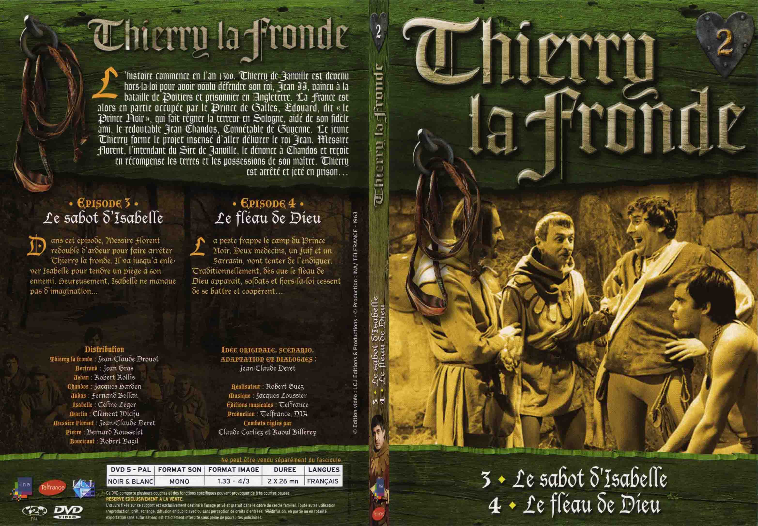 Jaquette DVD Thierry la Fronde vol 02 - SLIM