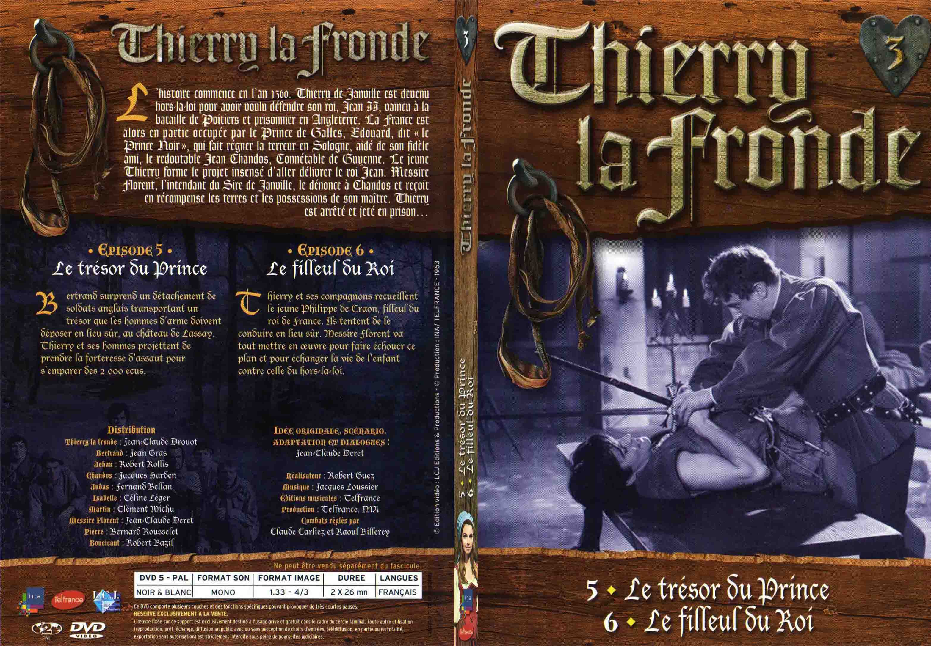 Jaquette DVD Thierry la Fronde vol 03 - SLIM