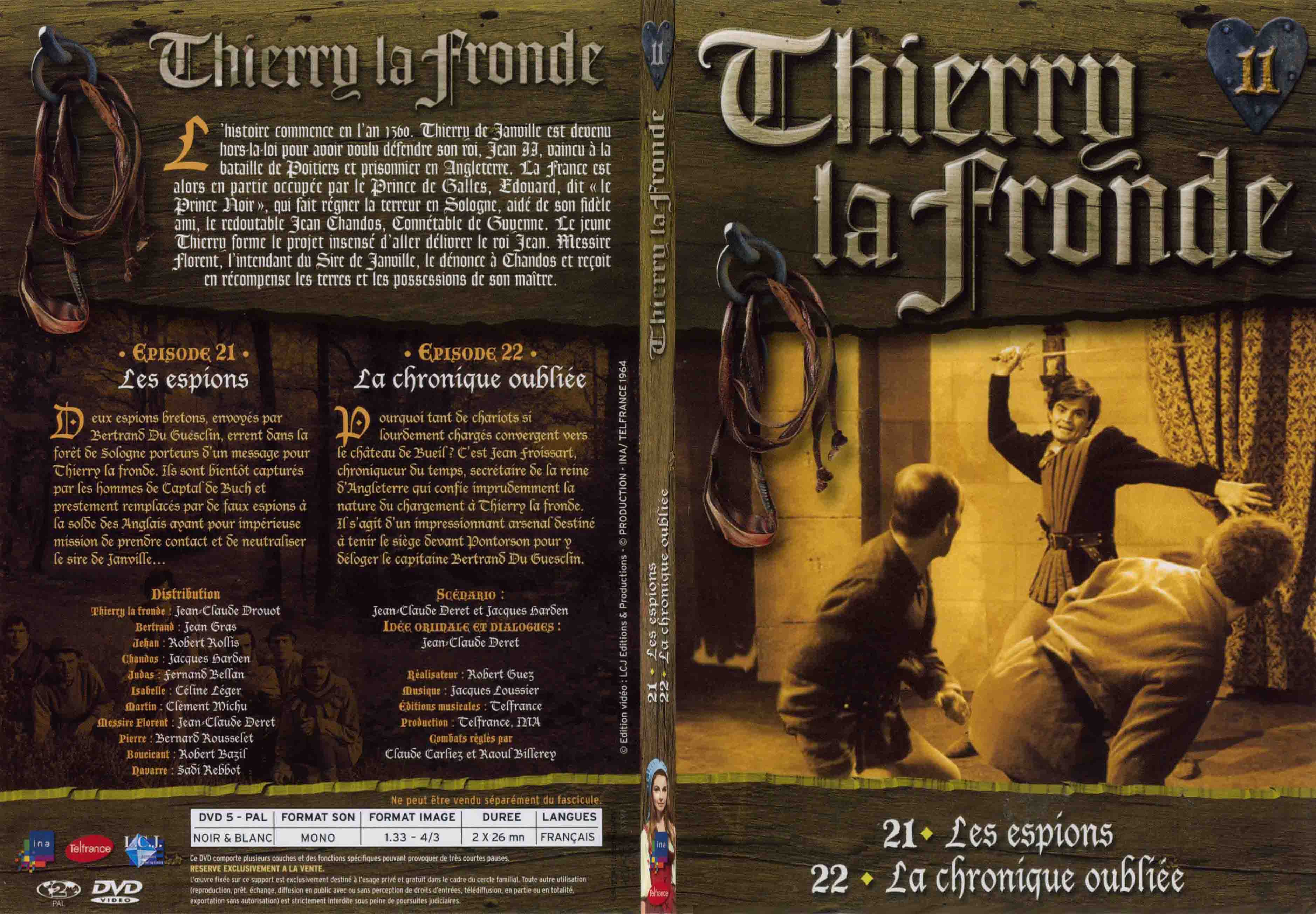 Jaquette DVD Thierry la Fronde vol 11 - SLIM
