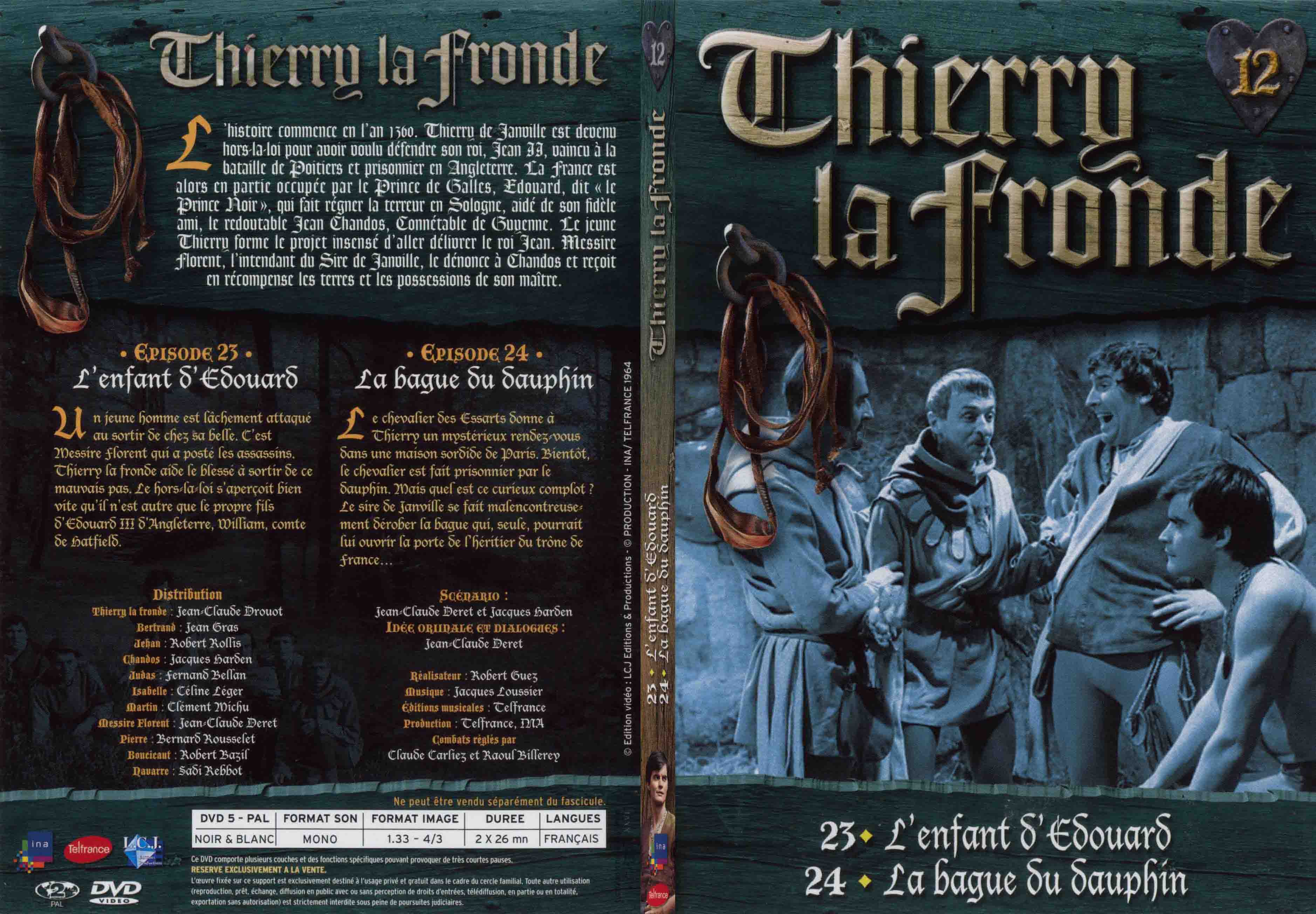 Jaquette DVD Thierry la Fronde vol 12 - SLIM