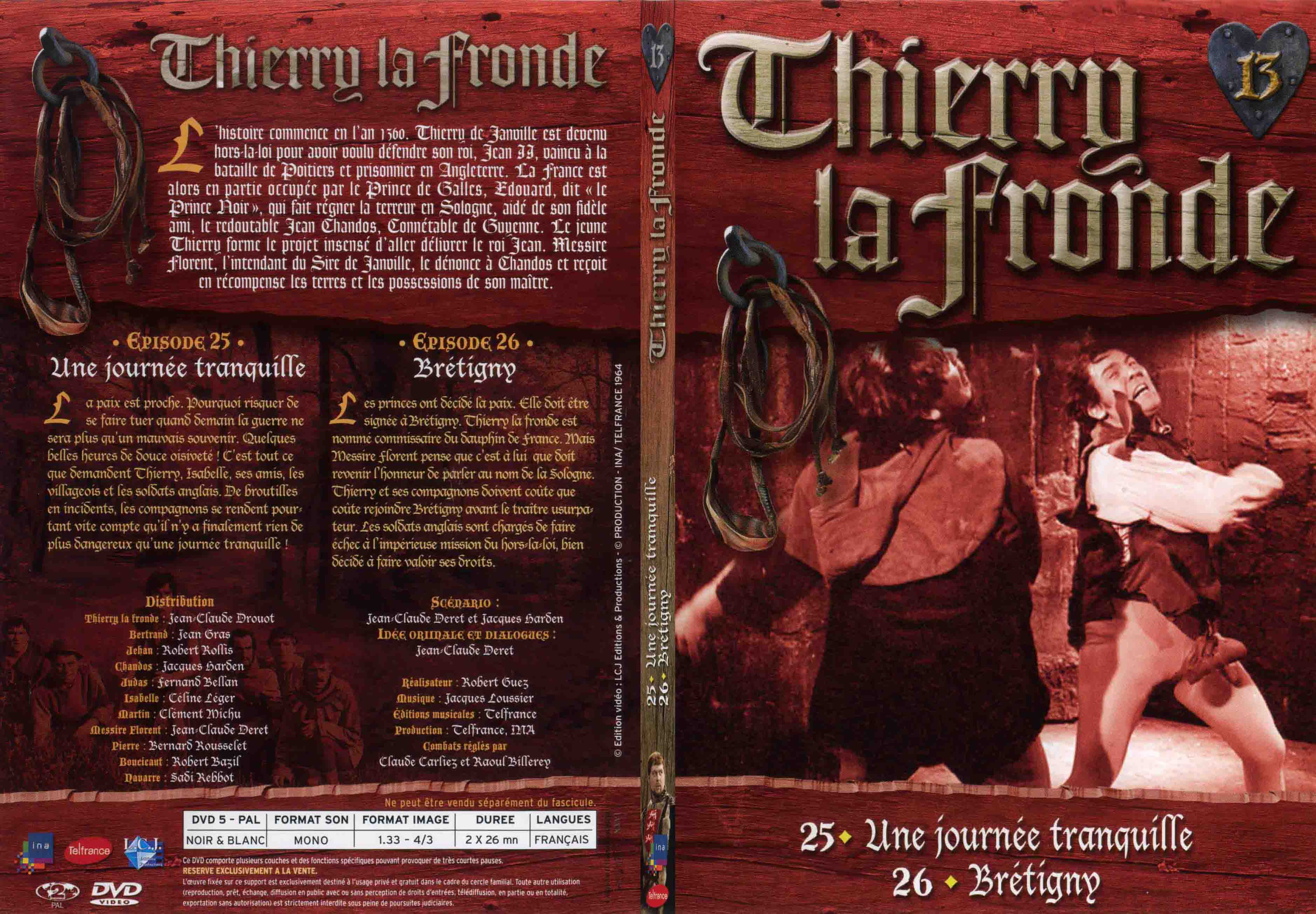 Jaquette DVD Thierry la Fronde vol 13 - SLIM