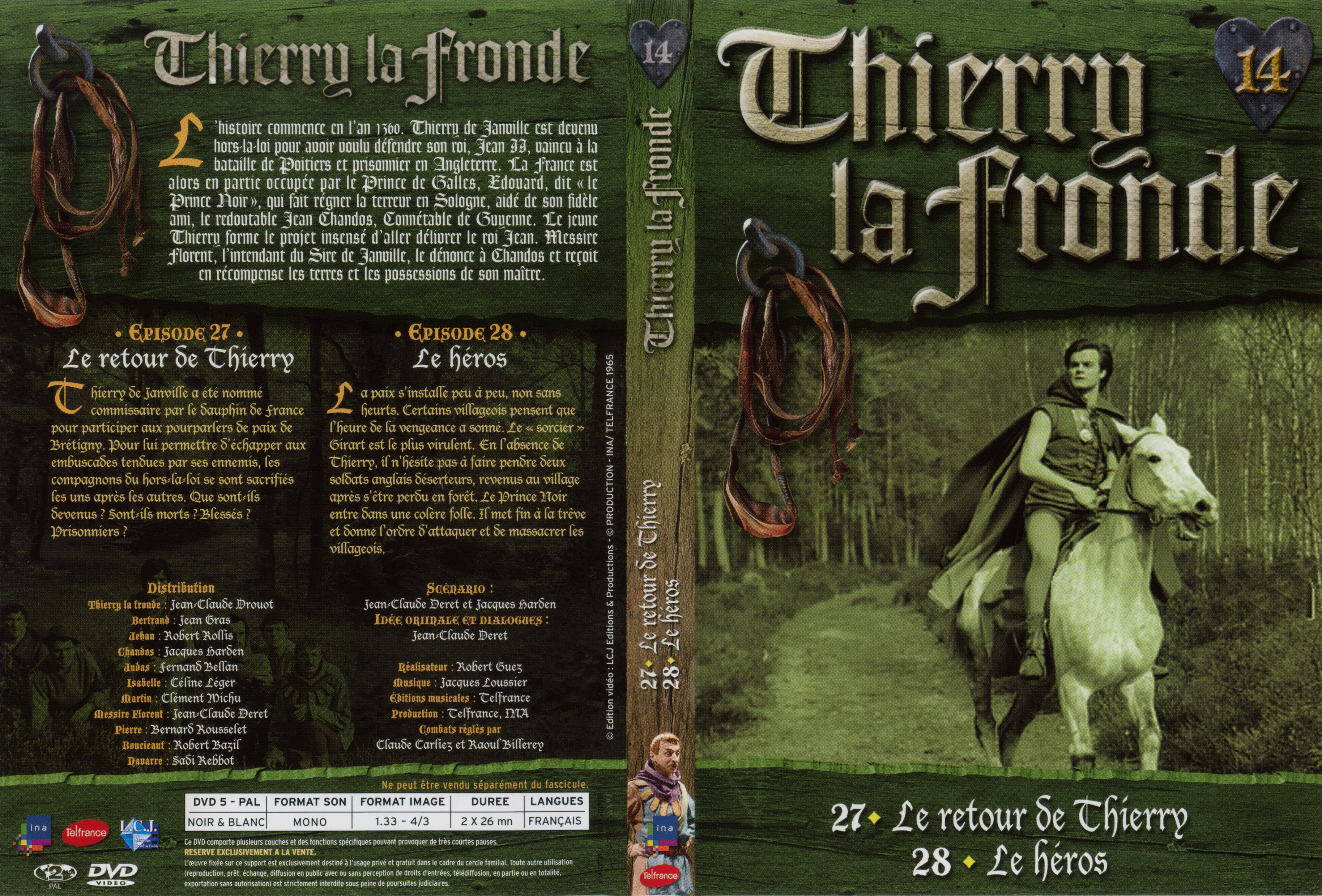 Jaquette DVD Thierry la Fronde vol 14