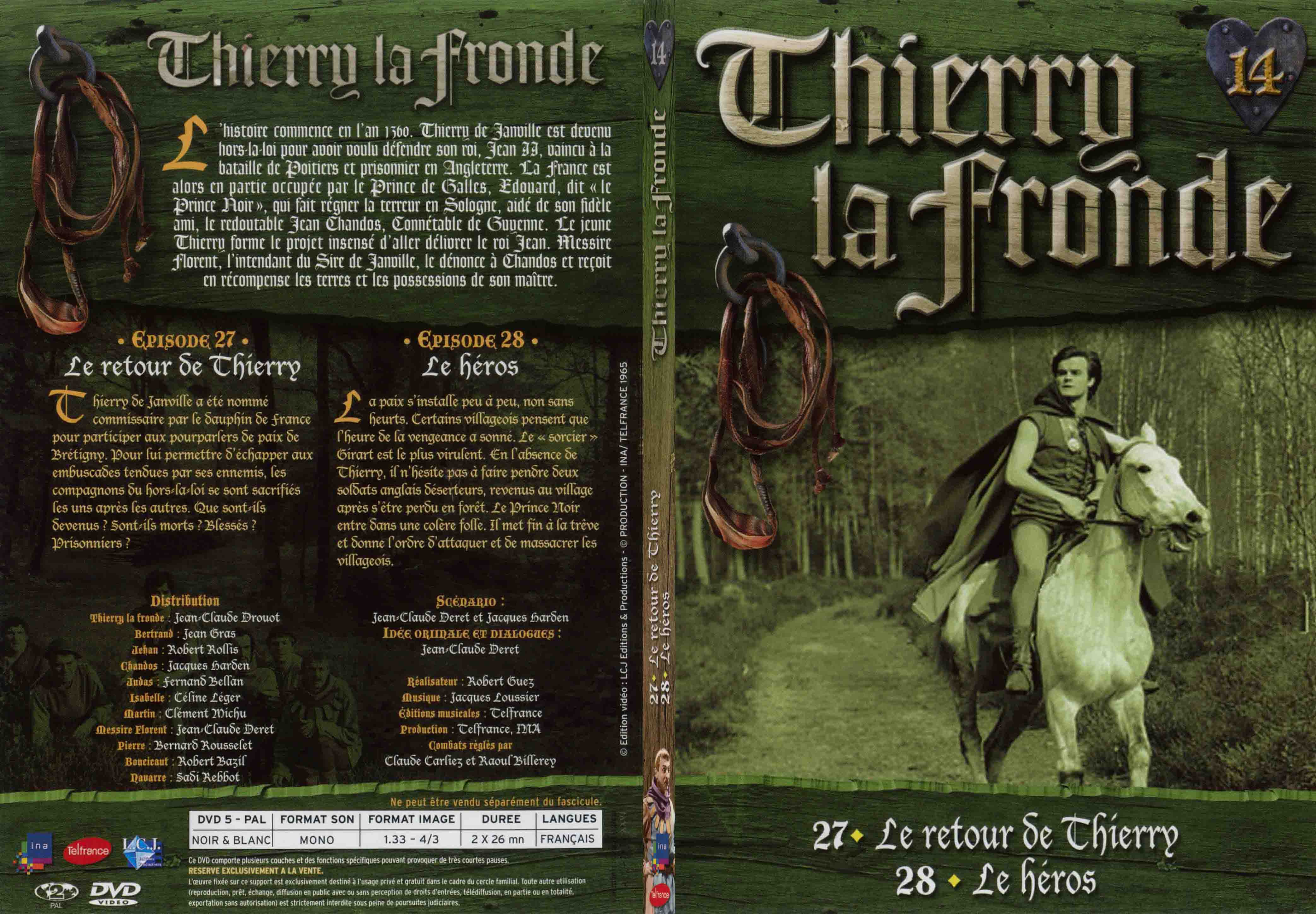 Jaquette DVD Thierry la Fronde vol 14 - SLIM