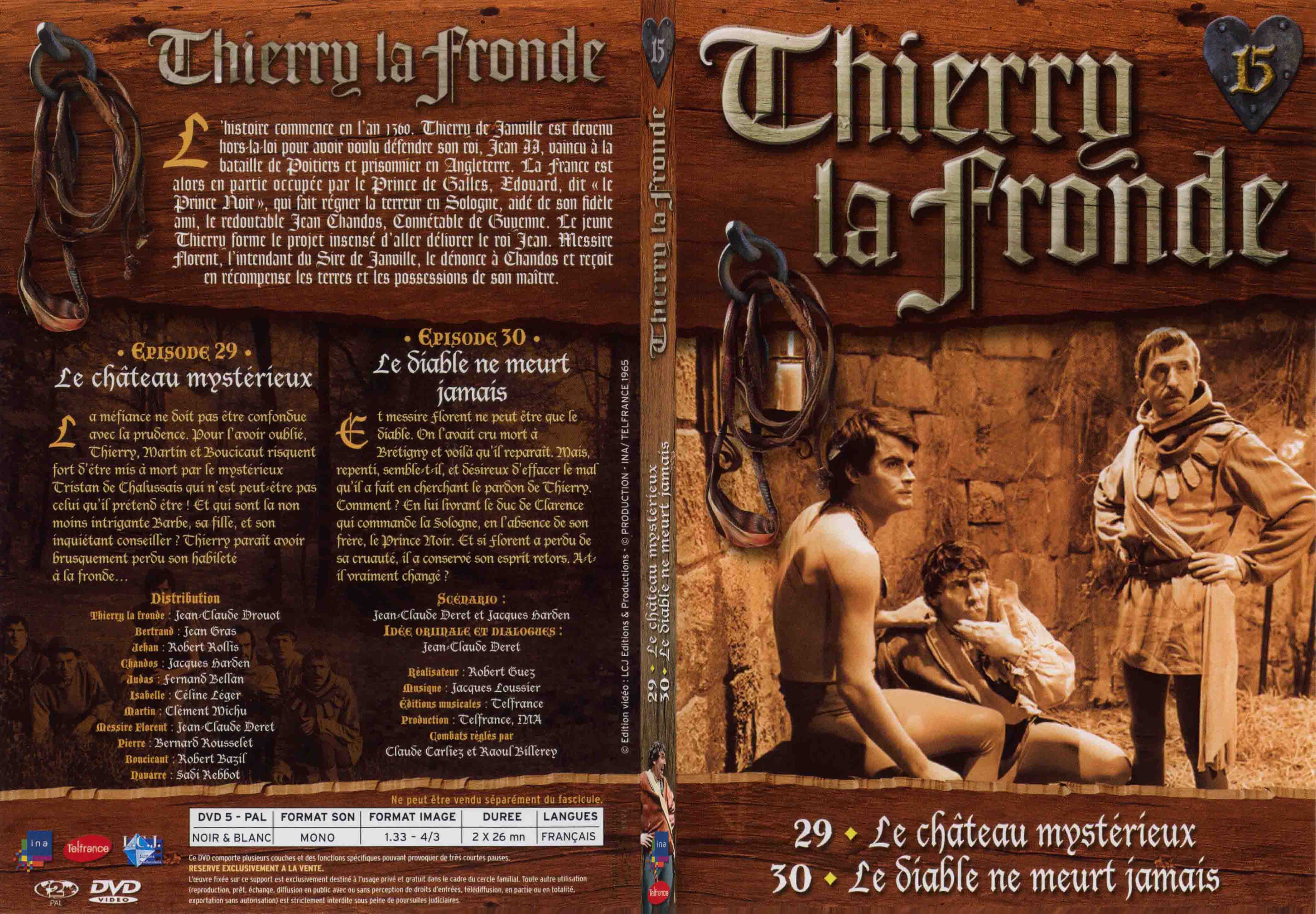 Jaquette DVD Thierry la Fronde vol 15 - SLIM