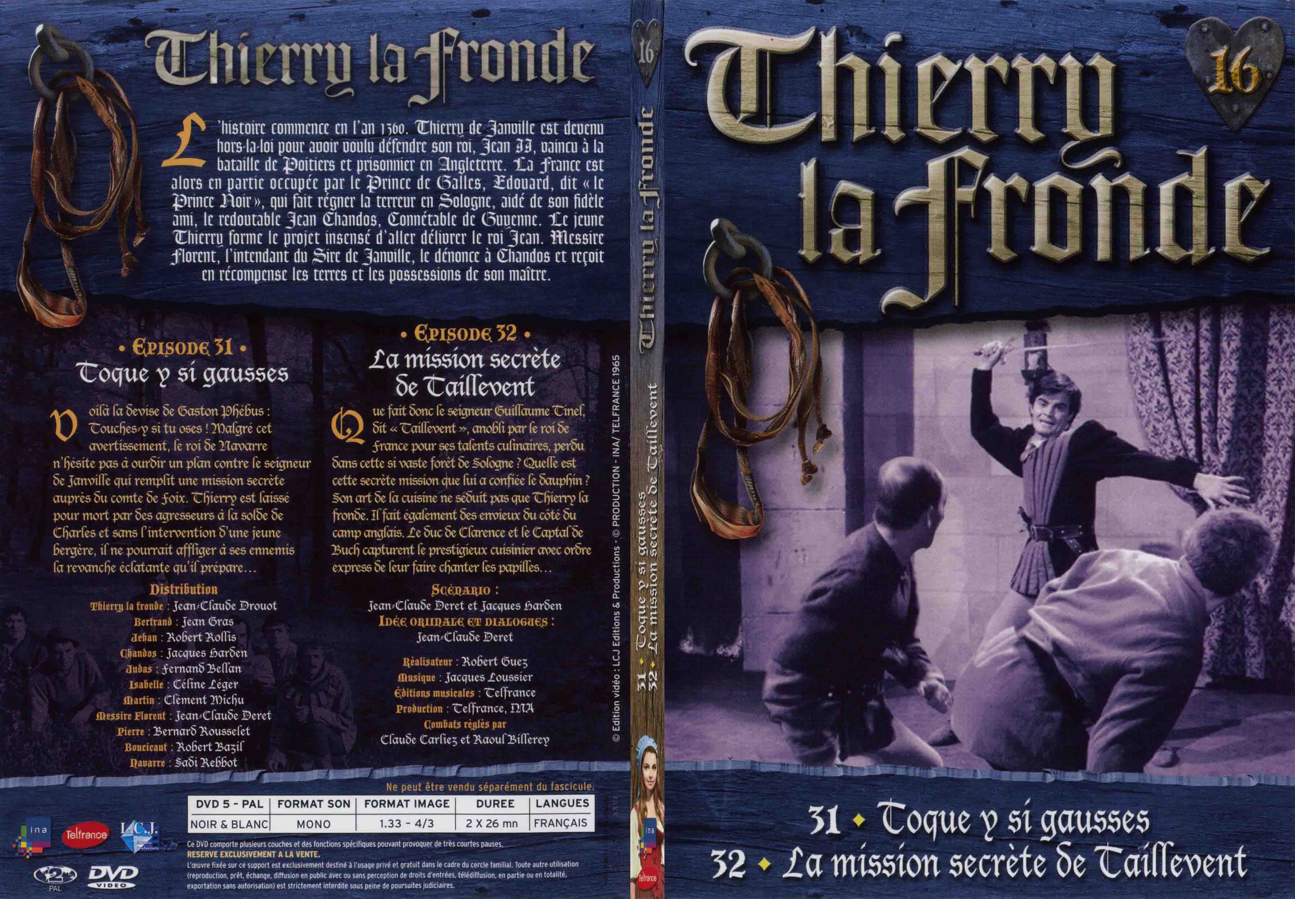 Jaquette DVD Thierry la Fronde vol 16 - SLIM