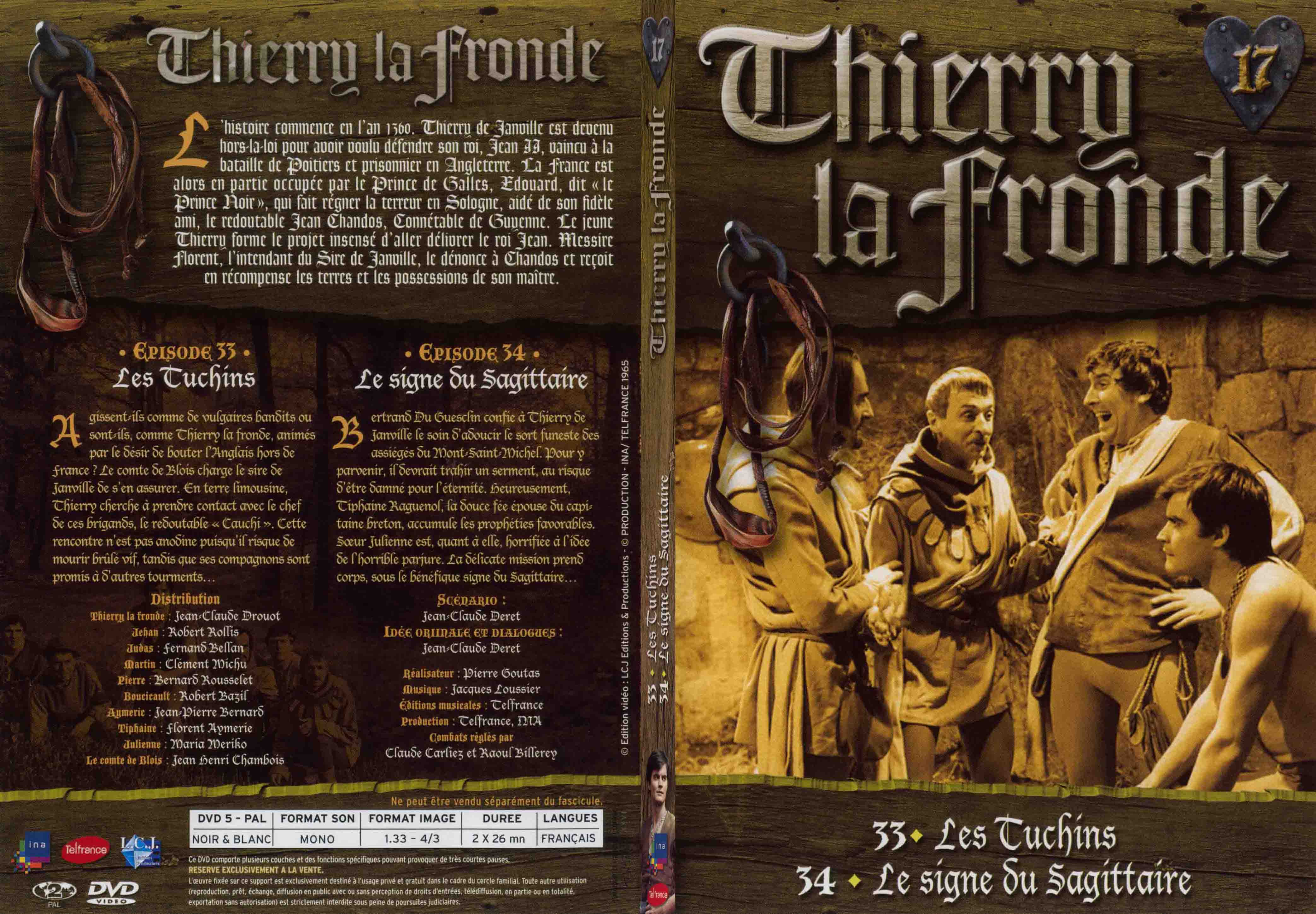 Jaquette DVD Thierry la Fronde vol 17 - SLIM