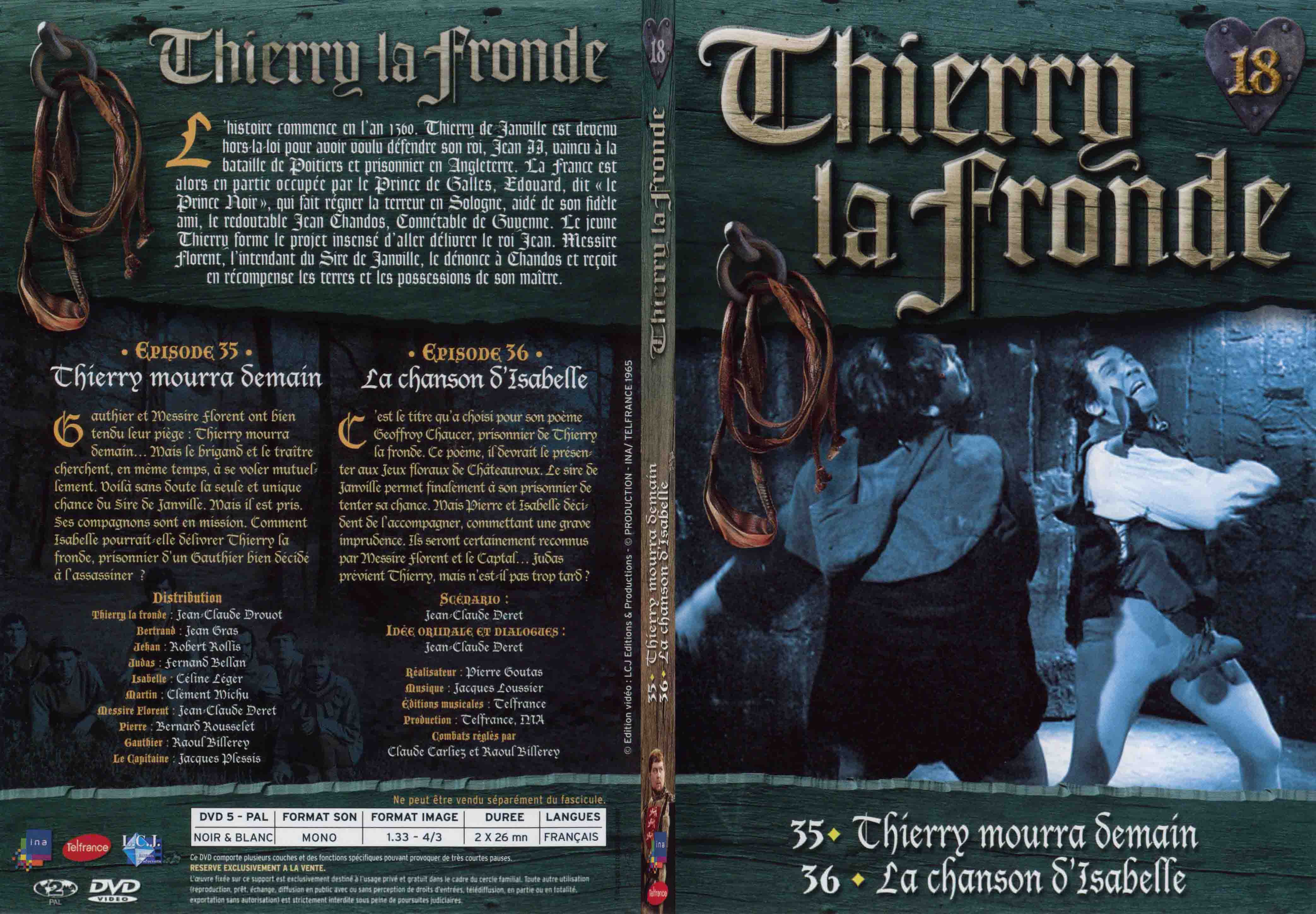 Jaquette DVD Thierry la Fronde vol 18 - SLIM